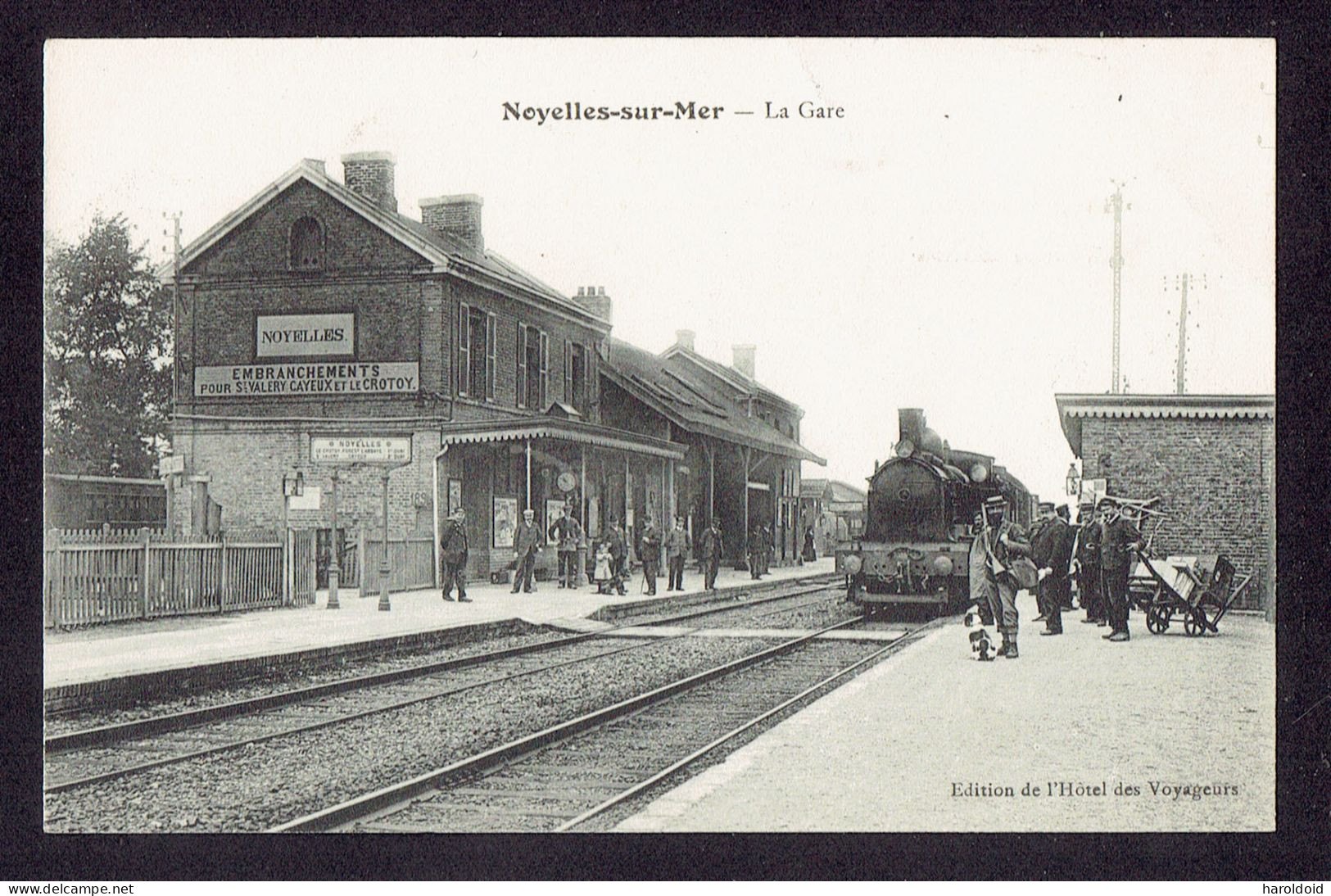 CPA 80 - NOYELLES SUR MER - LA GARE - Noyelles-sur-Mer