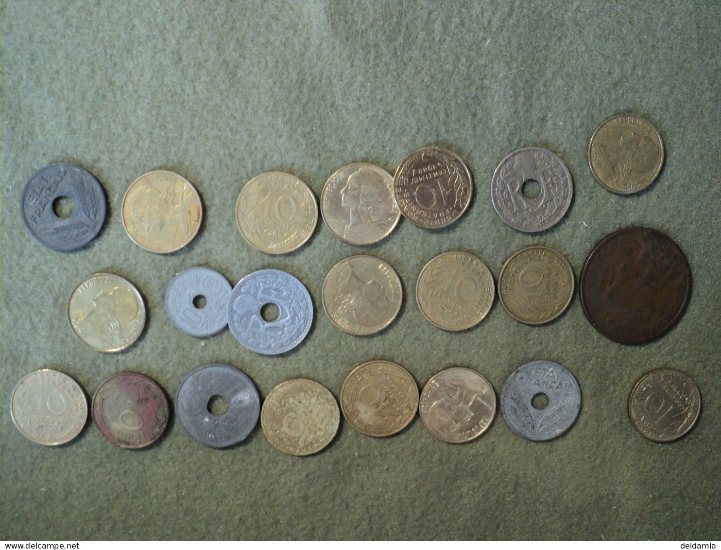 LOT DE 22 PIECES DE 10 CENTIMES DIFFERENTES. 1913 / 1998 - Mezclas - Monedas