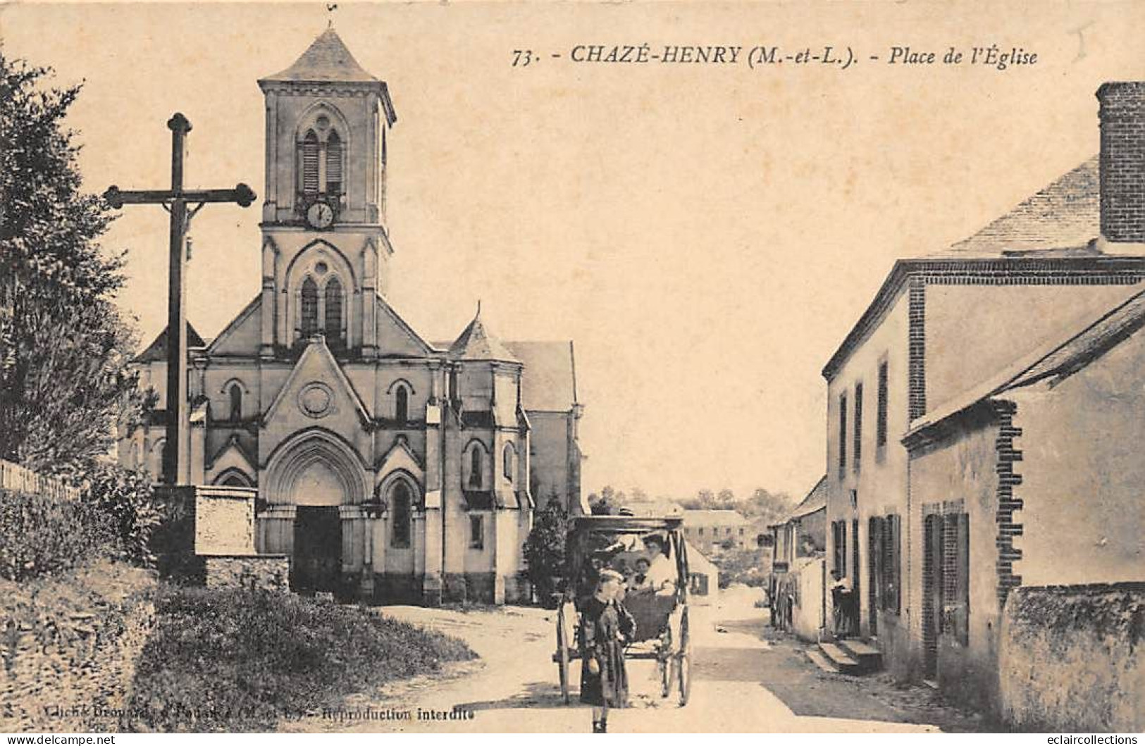 Chazé-Henry        49            Place De L'Eglise      N°73   (voir Scan) - Altri & Non Classificati