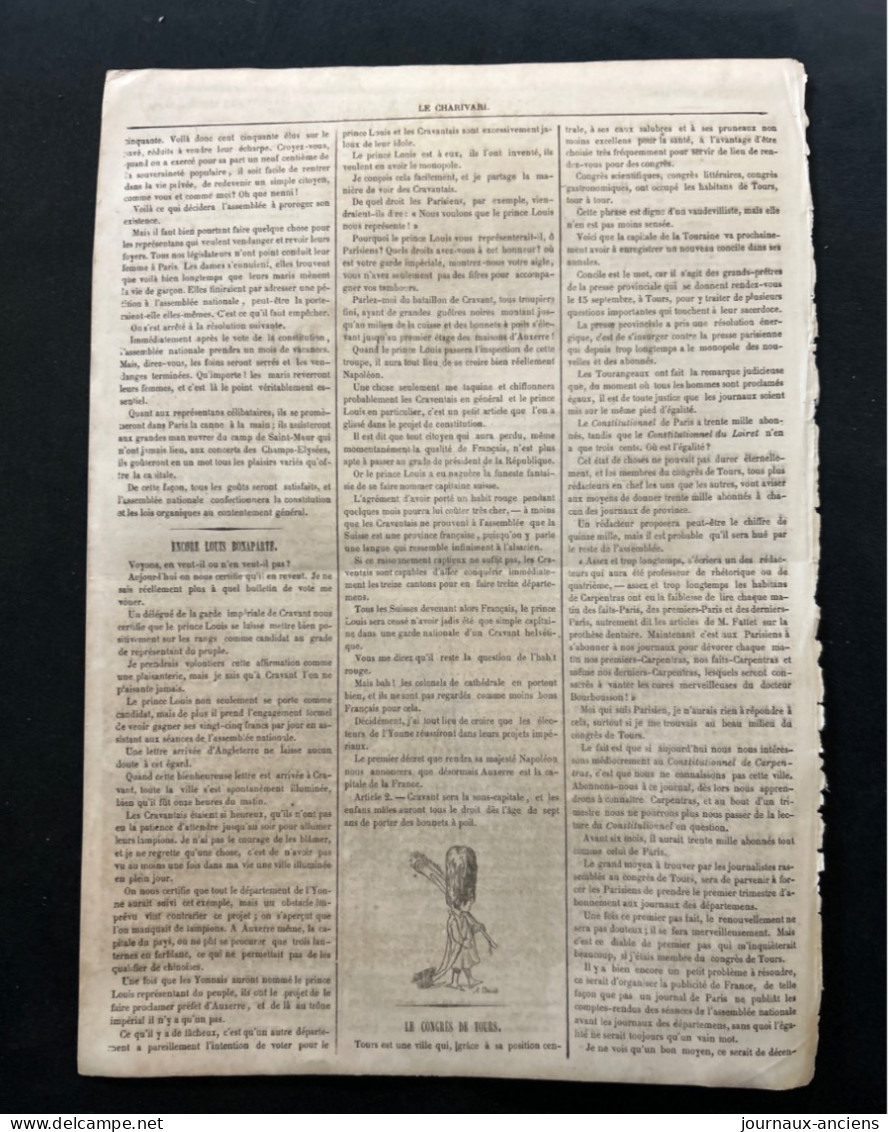 1848 Révolution SOUVENIRS DES JOURNEES JUIN 1848 / RUE DE CHARENTON Paru Dans LE CHARIVARI - 1800 - 1849