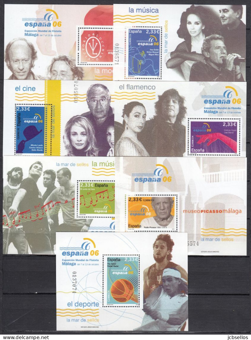 ESPAÑA 2006 Nº 4199/4287 AÑO COMPLETO NUEVO, MNH **, 68 SELLOS, 13 HB, 1 CARNETS - Años Completos