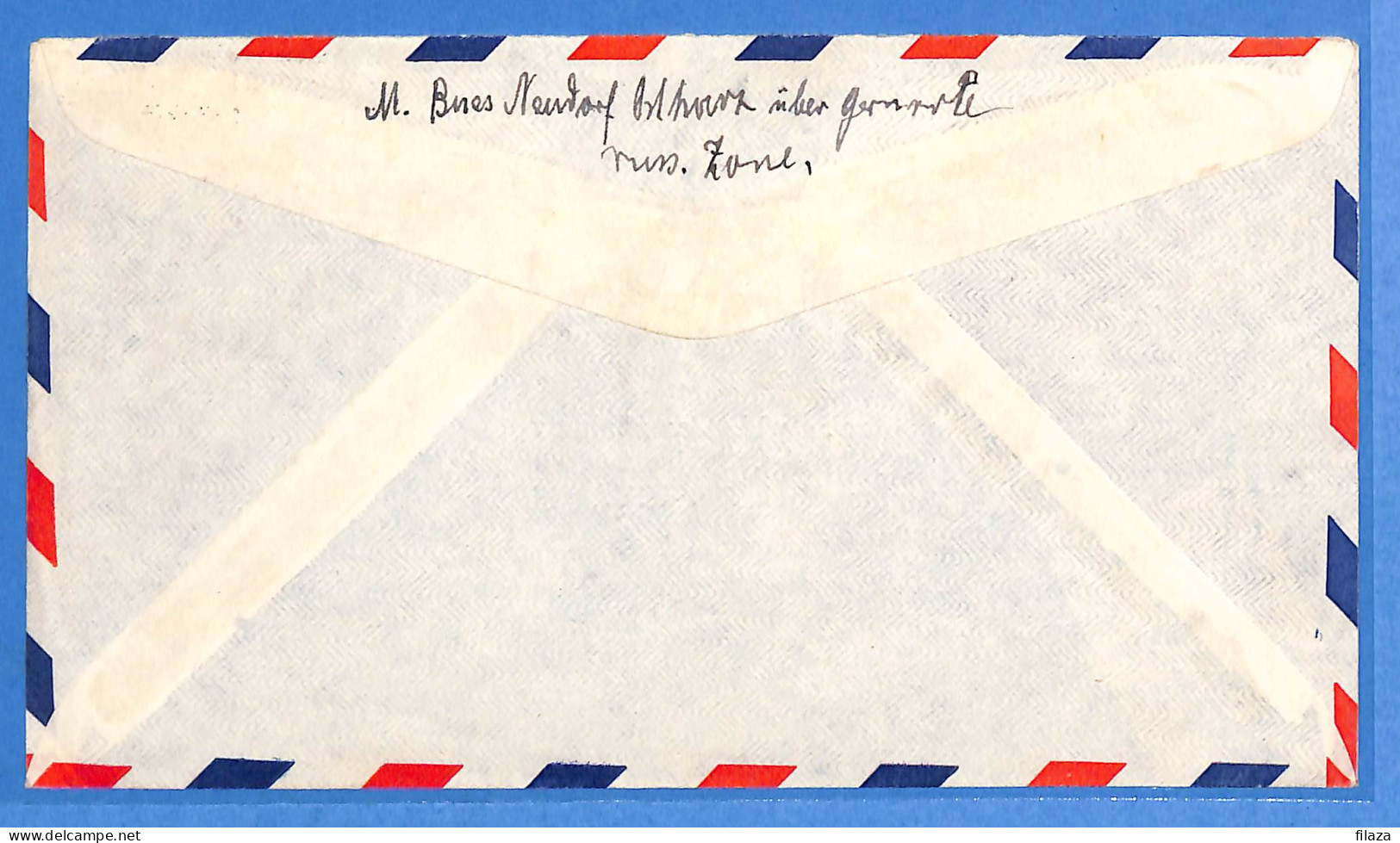 Allemagne DDR - 1954 - Lettre Par Avion De Ballenstedt Aux USA - G24340 - Briefe U. Dokumente