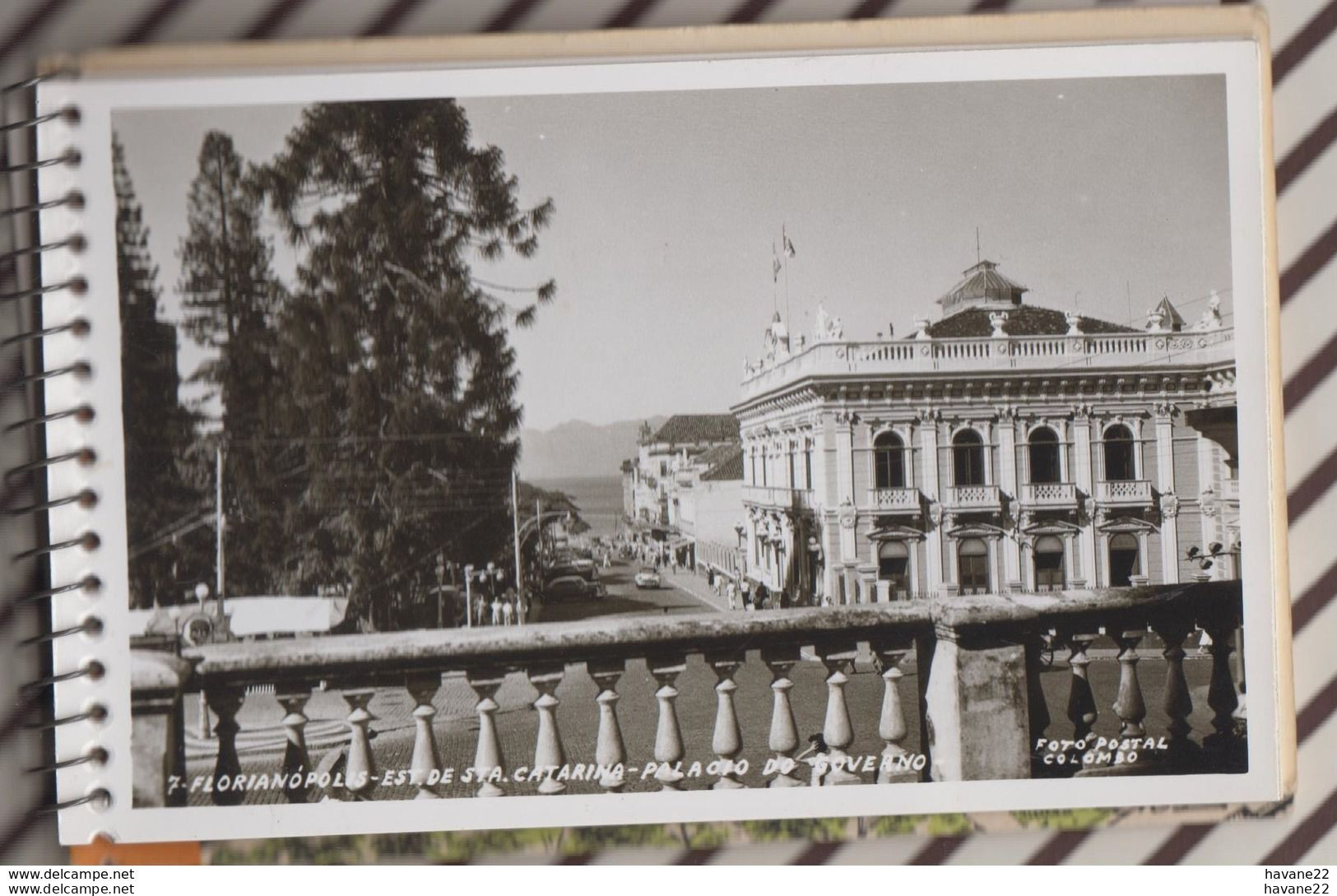 7AJ284 carnet de 10 vues PHOTO POSTAL COLUMBO LEMBRACA DE FLORIANOPOLIS BRESIL rare 10 SCANS