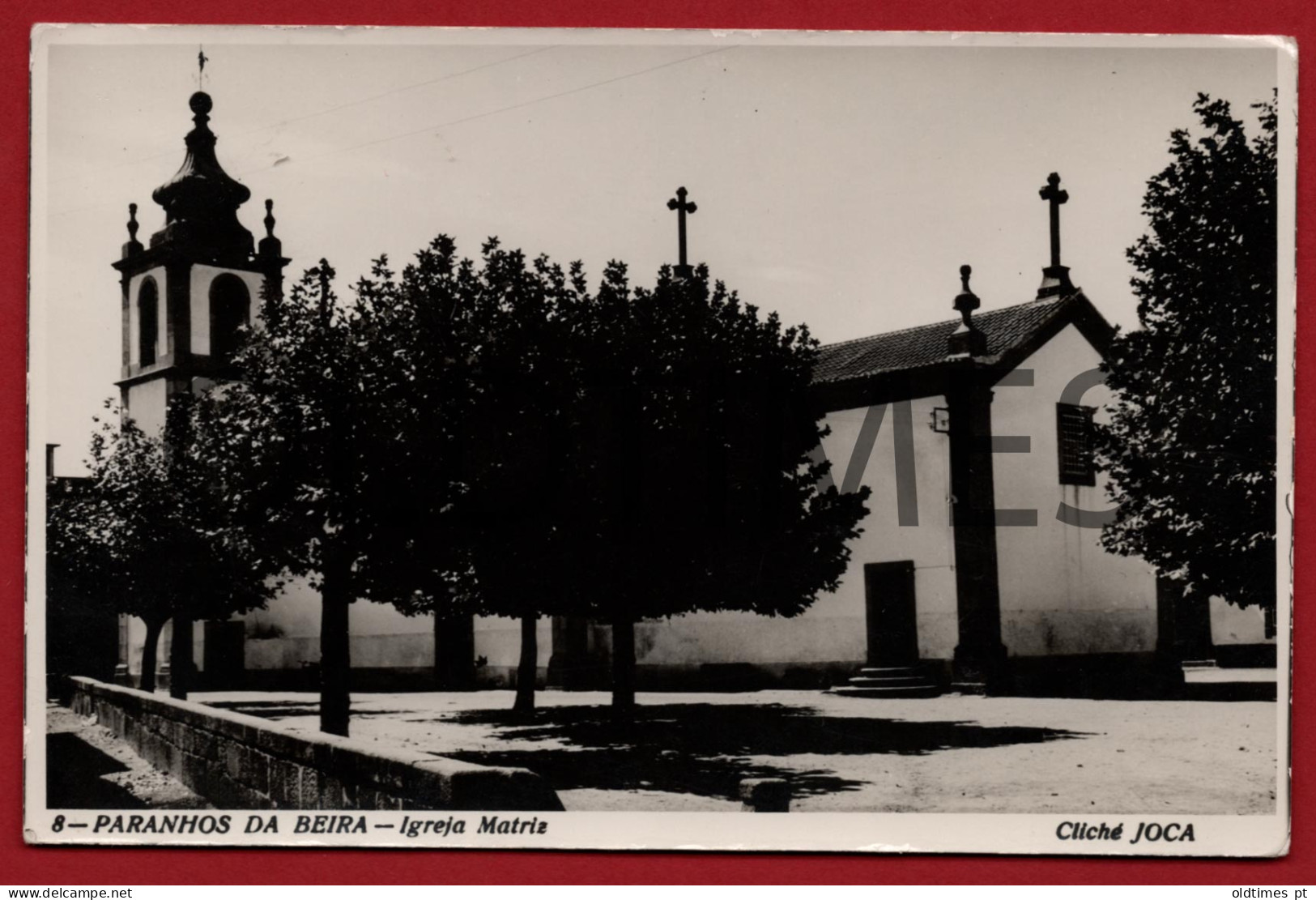 PORTUGAL - PARANHOS DA BEIRA - IGREJA MATRIZ - ANOS 60 REAL PHOTO PC - Castelo Branco