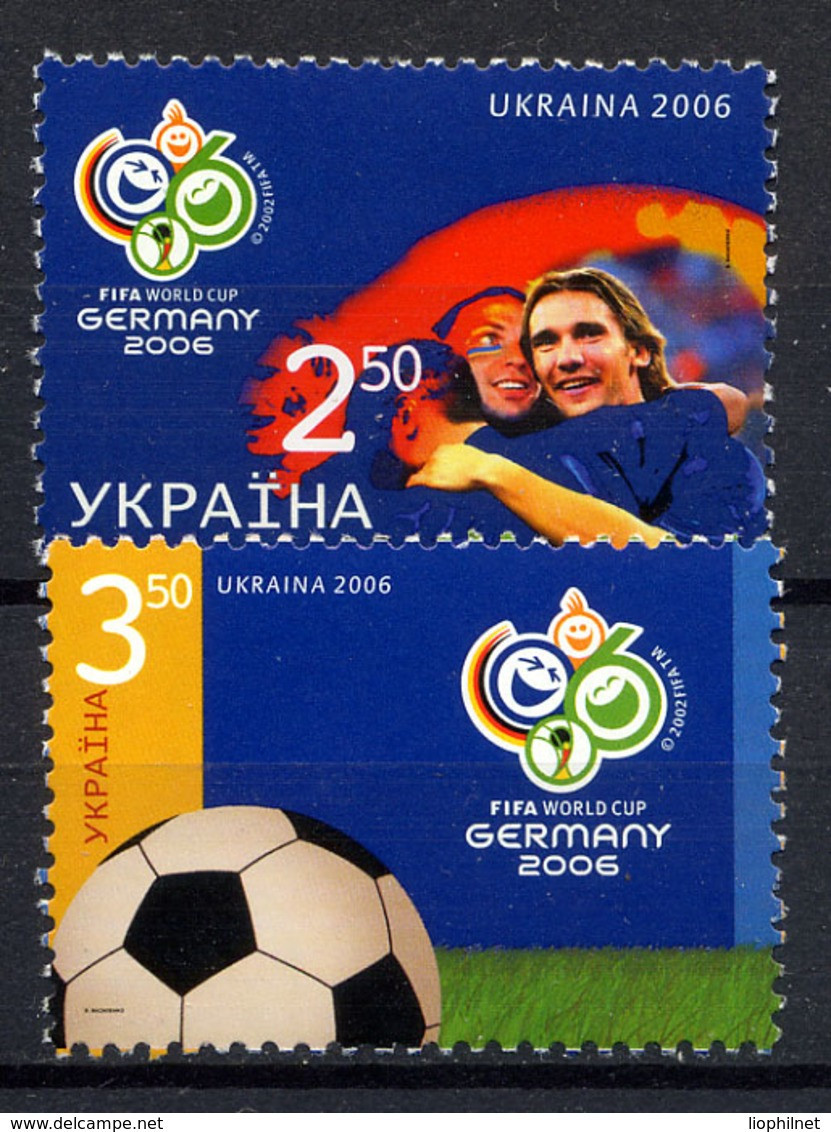 UKRAINE 2006, FOOTBALL ALLEMAGNE, 2 Valeurs , Neufs / Mint. R1698 - 2006 – Duitsland