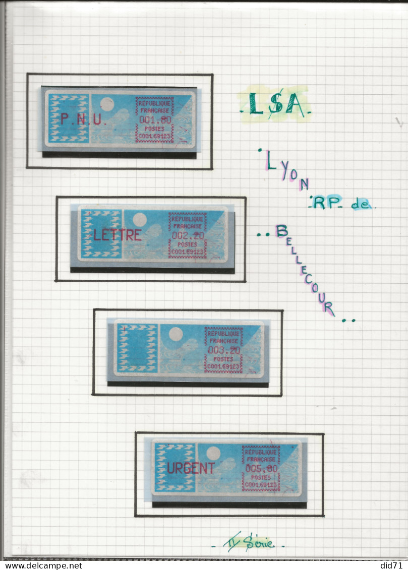 Vignettes LSA - Lyon RP De Bellecour - 1981-84 Types « LS » & « LSA » (prototypes)