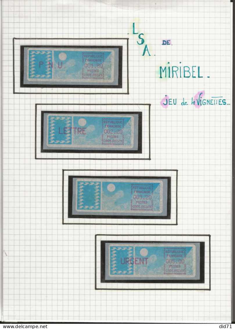 Vignettes LSA - Miribel  69 - 1981-84 Types « LS » & « LSA » (prototypes)