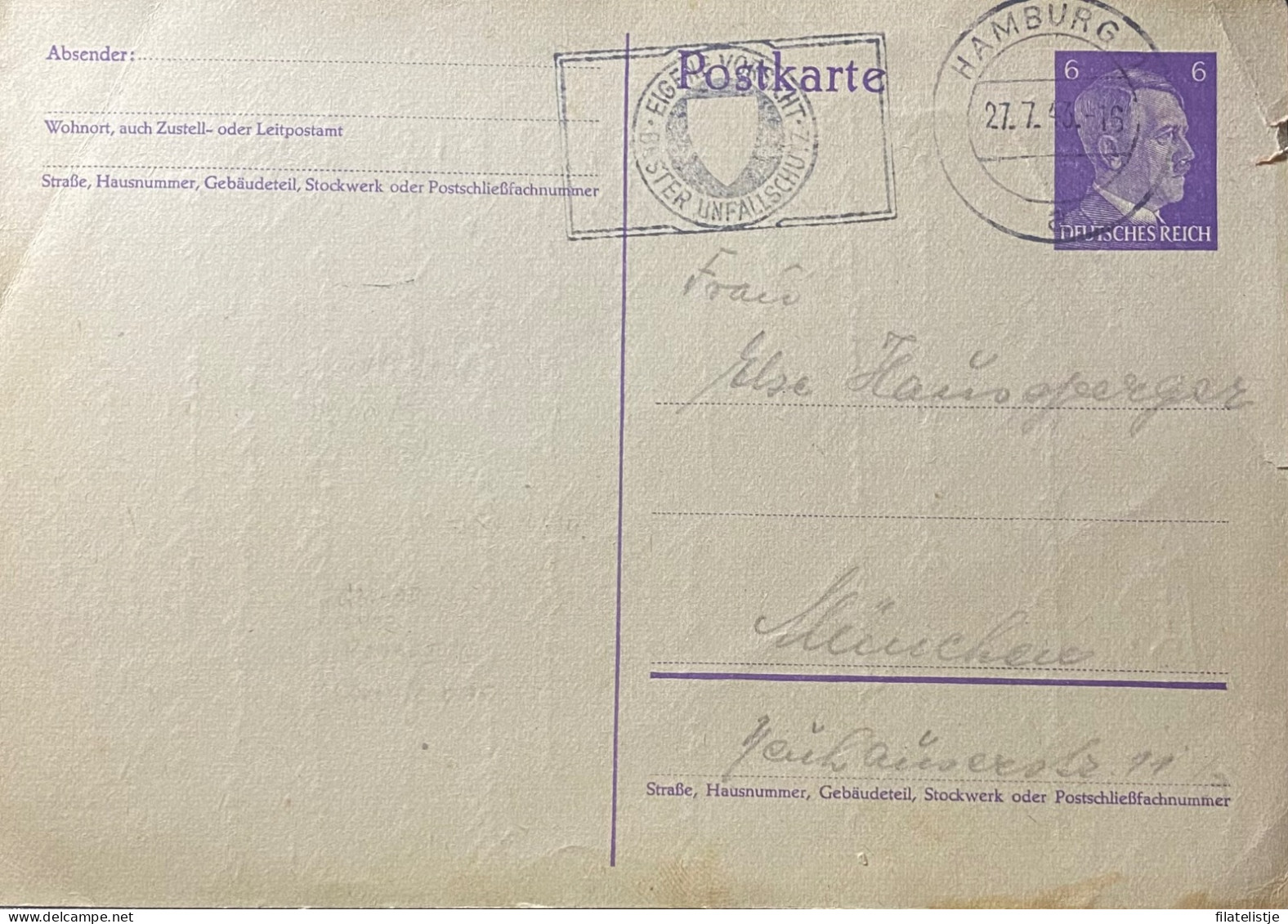 Duitse Rijk Briefkaart - Libretti