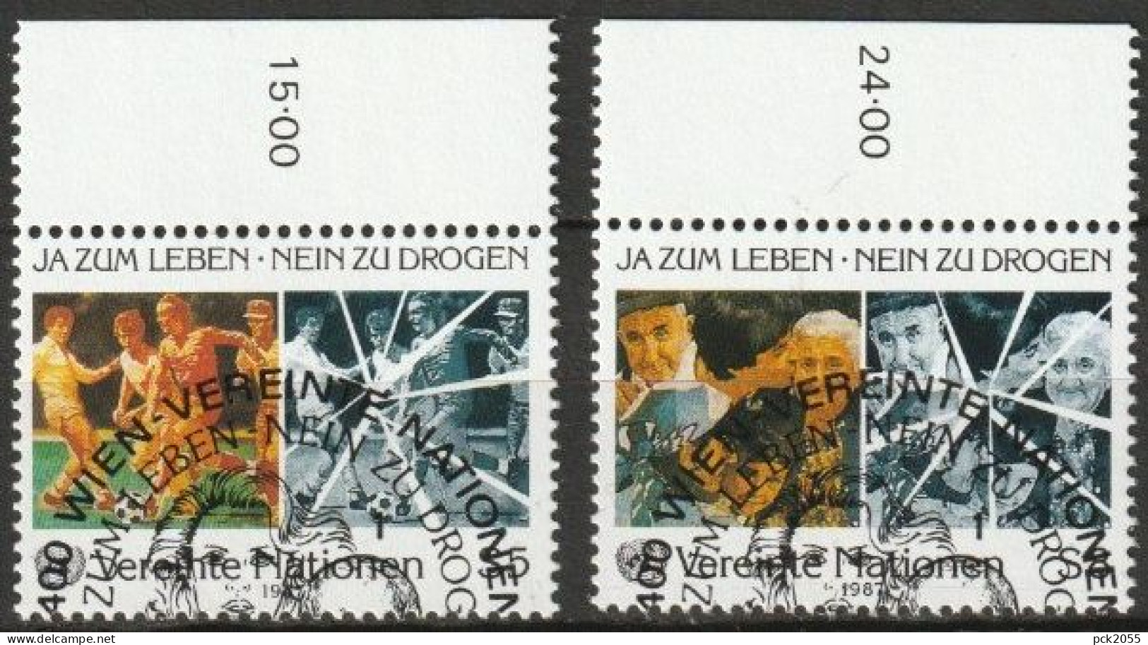 UNO Wien 1987 MiNr.71 - 72  O Gest. Kampf Gegen Drogenmissbrauch ( 2532) - Used Stamps