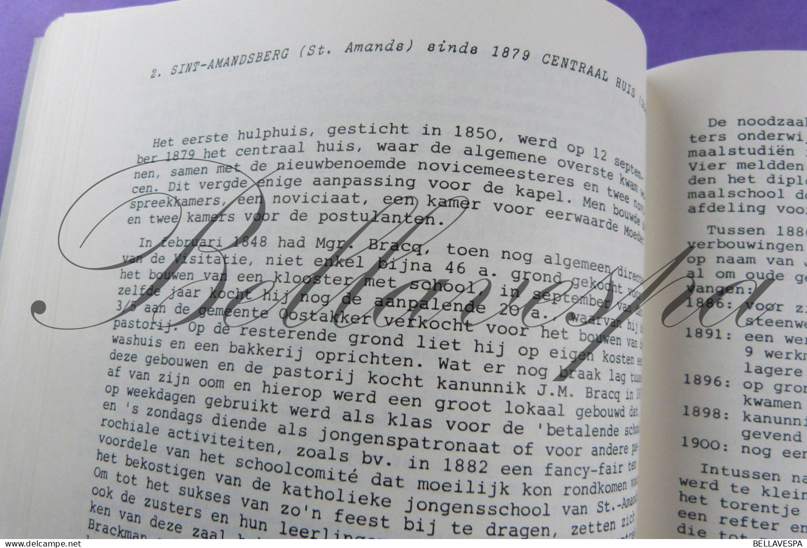 O.L.Vrouw-Visitatie Gent 1669-1884 Geschiedenis genealogie   A. Vanmaldegem 32 bijhuizen Belgie en o.m. Congo