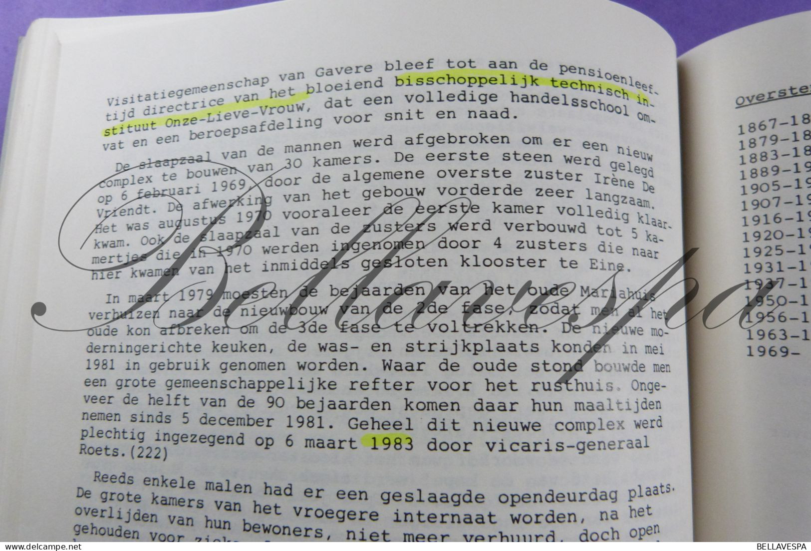 O.L.Vrouw-Visitatie Gent 1669-1884 Geschiedenis genealogie   A. Vanmaldegem 32 bijhuizen Belgie en o.m. Congo