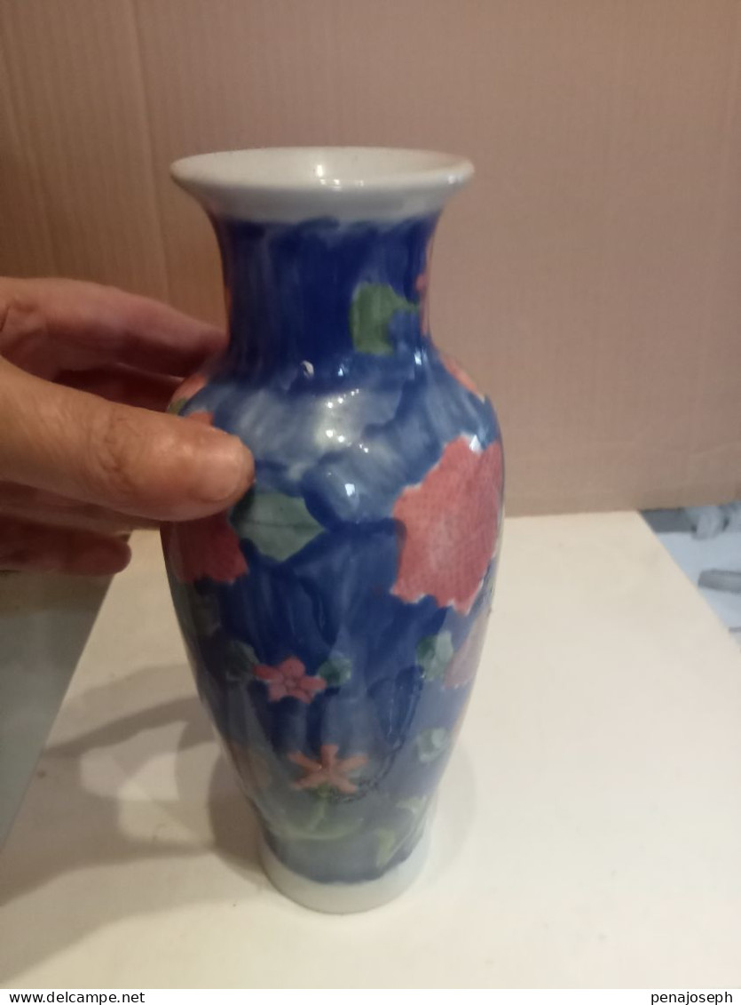 Vase Ancien Hauteur 25cm Diamètre 10 Cm - Jarrones