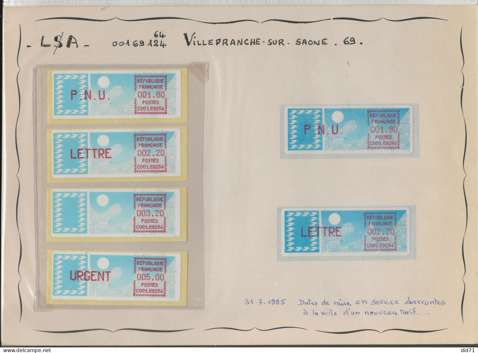 Vignette LSA - Villefranche Sur Saône - 69 - 1981-84 LS & LSA Prototipos