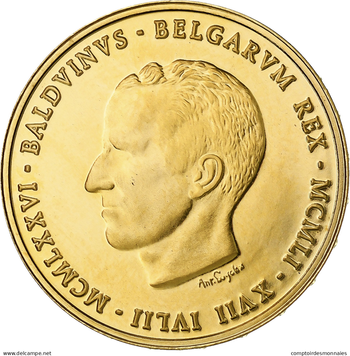 Monnaie, Belgique, Baudouin I, 25 Ans De Règne, 20 Francs, 20 Frank, 1976 - Unclassified