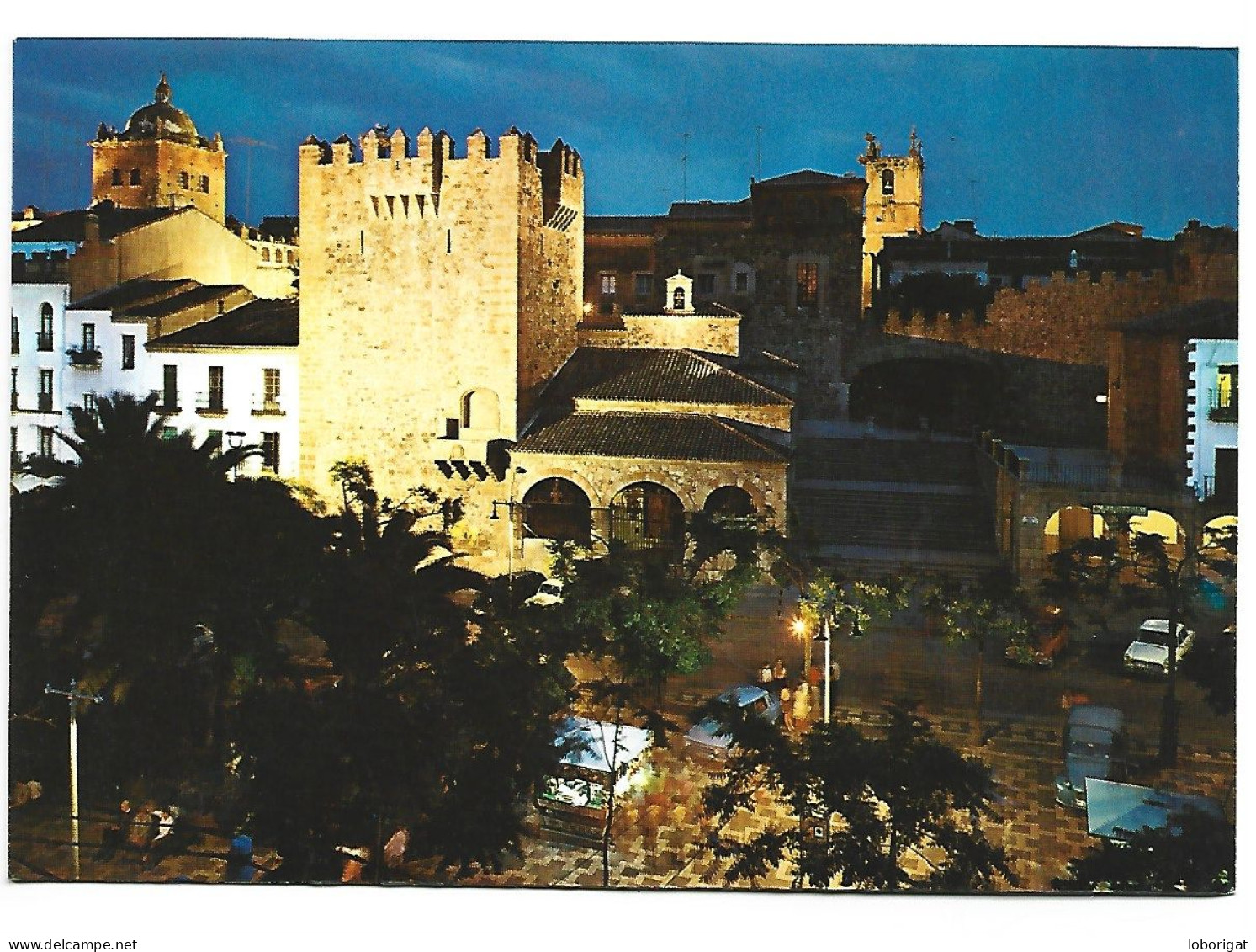 TORRE DE BUJACO Y ERMITA DE LA PAZ. NOCTURNA / BUJACO TOWER AND PEACE HERMITAGE. NIGHT.-  TRUJILLO - CACERES.- (ESPAÑA). - Cáceres