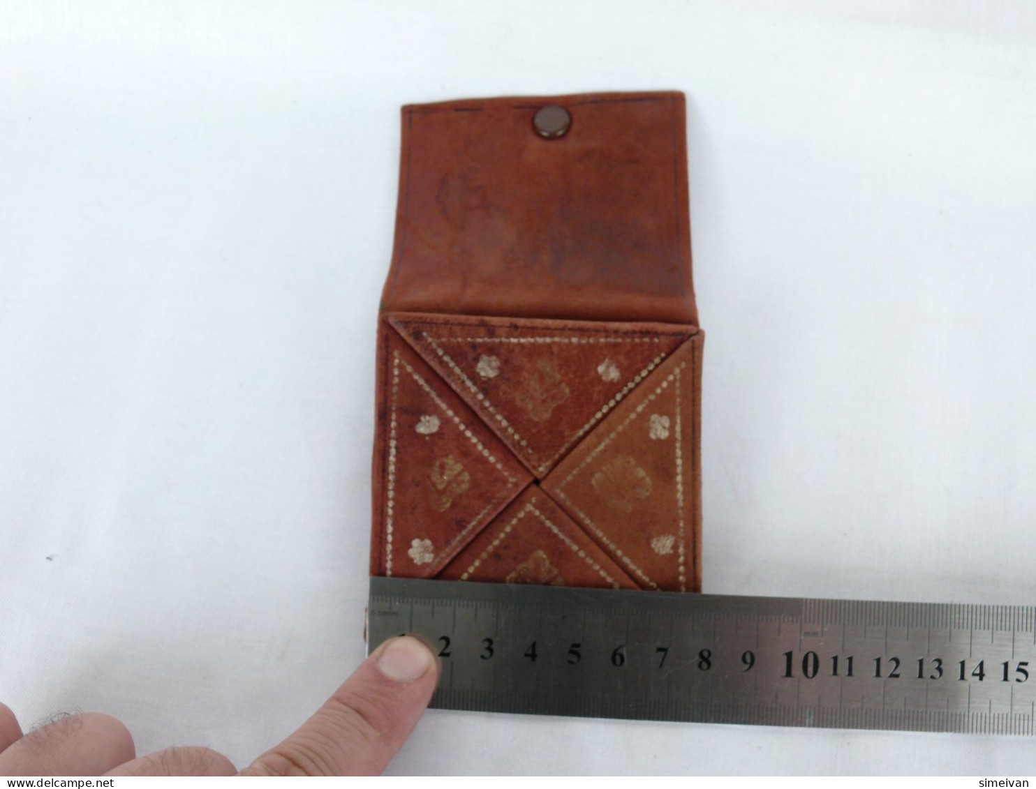 Beautiful Vintage Brown Leather Wallet #2010