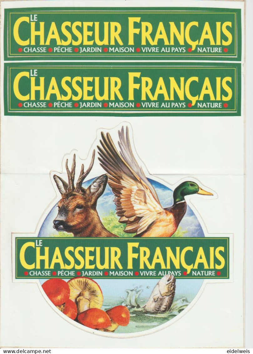 Auto Collant- Le Chasseur Français - Format 21 X 29,7 - Chasse/Pêche