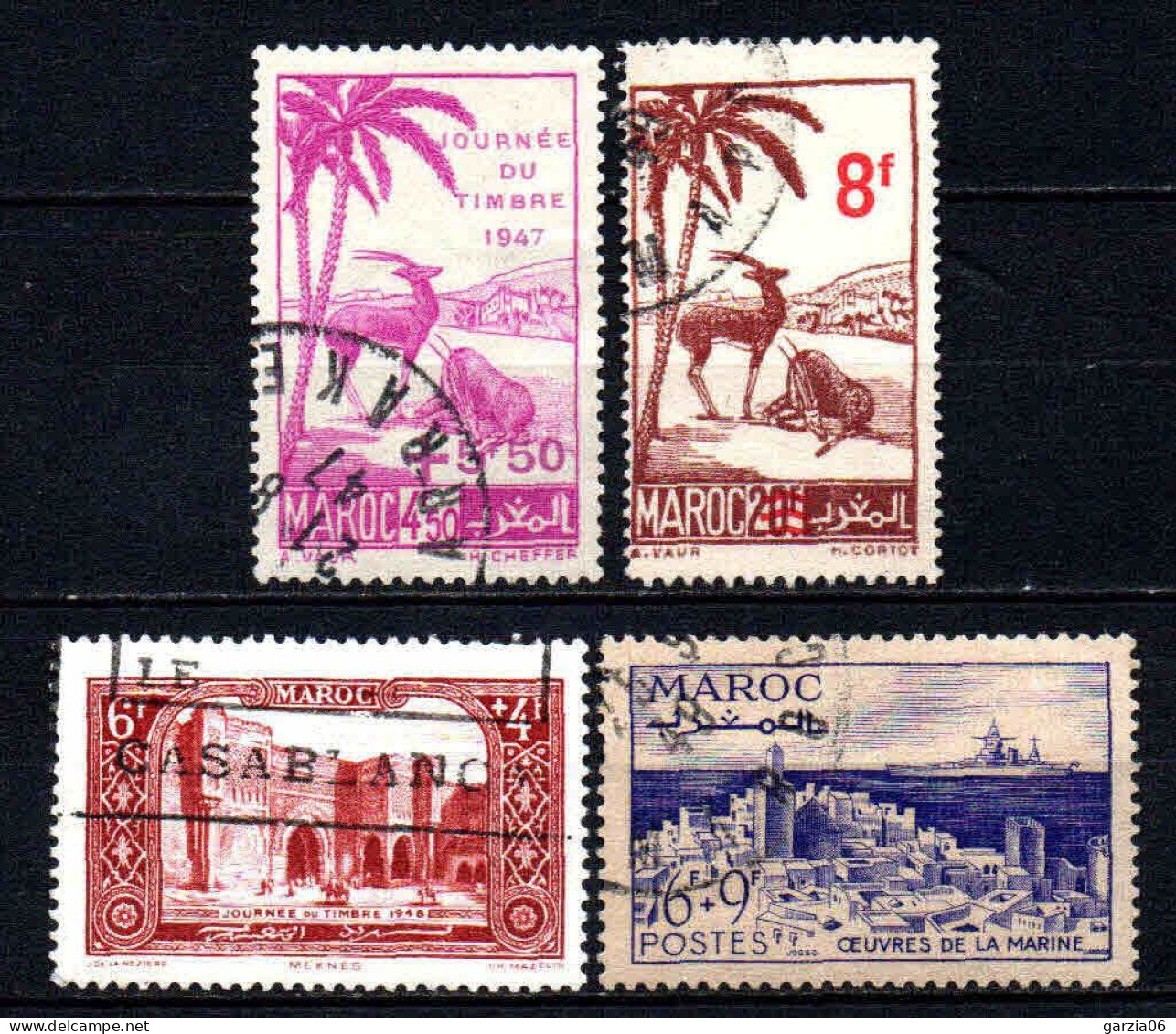 Maroc - 1947 - Divers - N° 244/268/269/270 - Oblit - Used - Oblitérés
