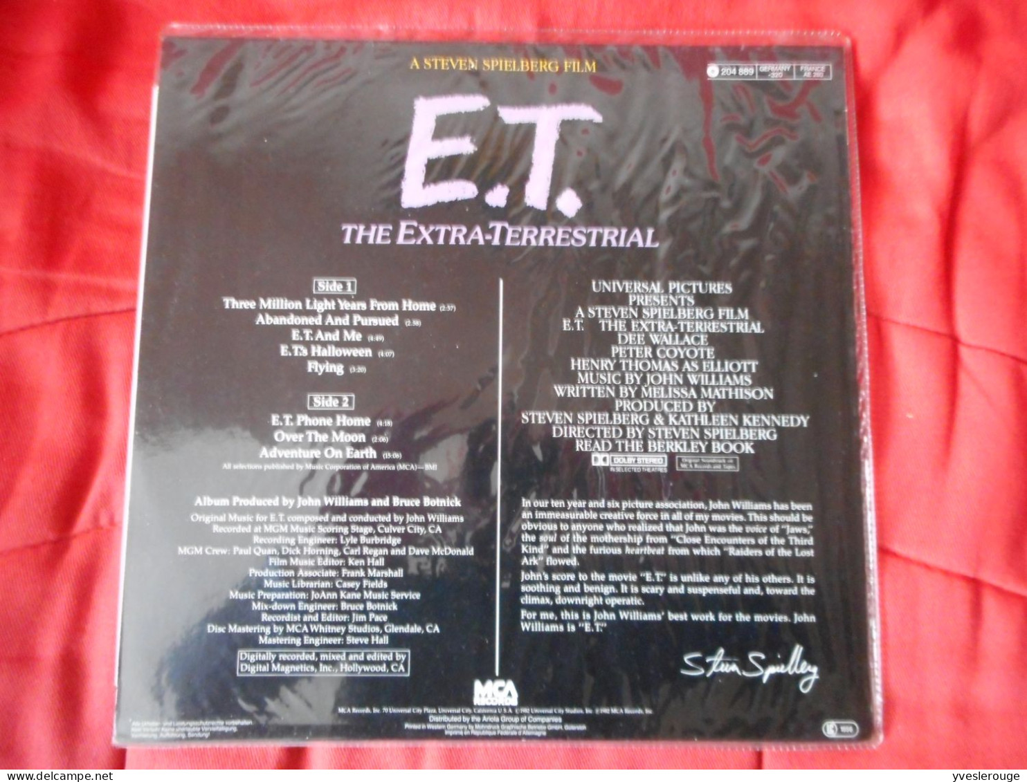 BANDE ORIGINALE FILM E.T - Soundtracks, Film Music