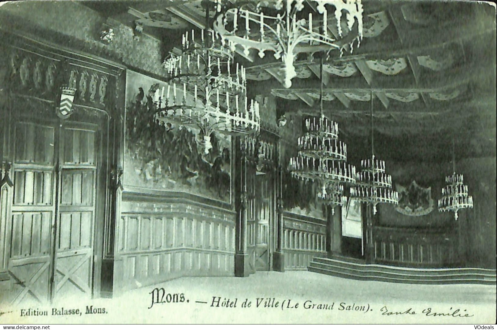 Belgique - Hainaut - Mons - Hôtel De Ville - Le Grand Salon - Mons