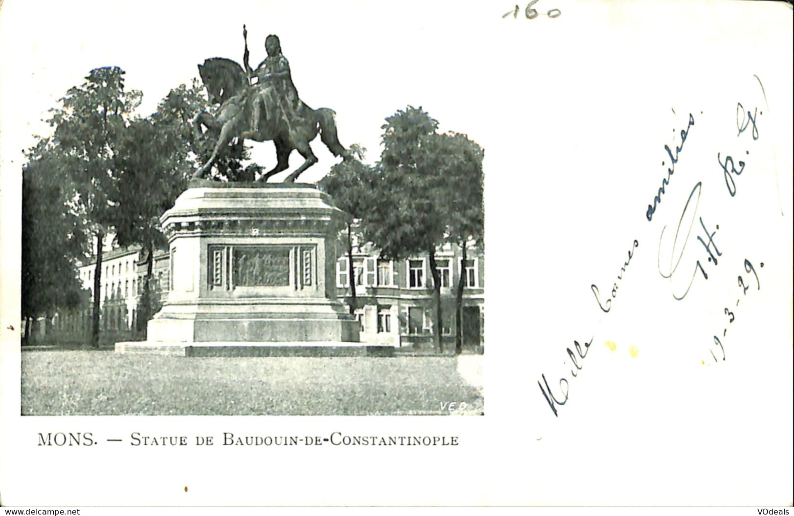 Belgique - Hainaut - Mons - Statue De Baudouin-de-Constantinople - Mons