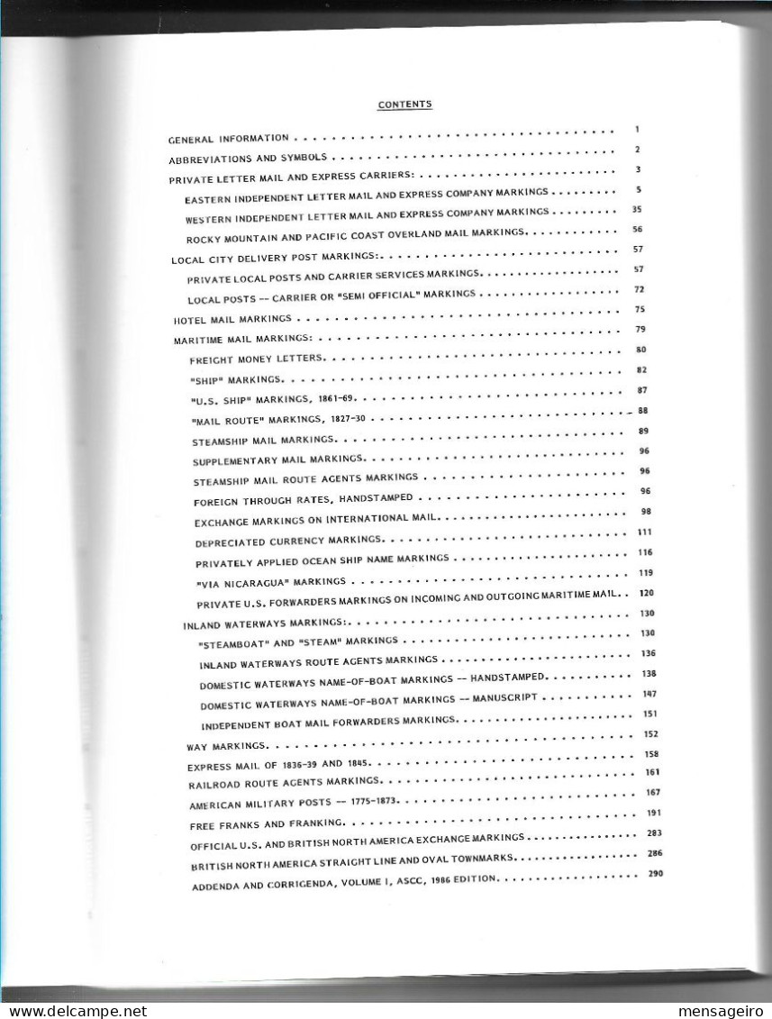 (LIV) - AMERICAN STAMPLESS COVER CATALOG (1700-1870) VOLUME I &II 4TH EDITION 1985-1987 - …-1845 Voorfilatelie