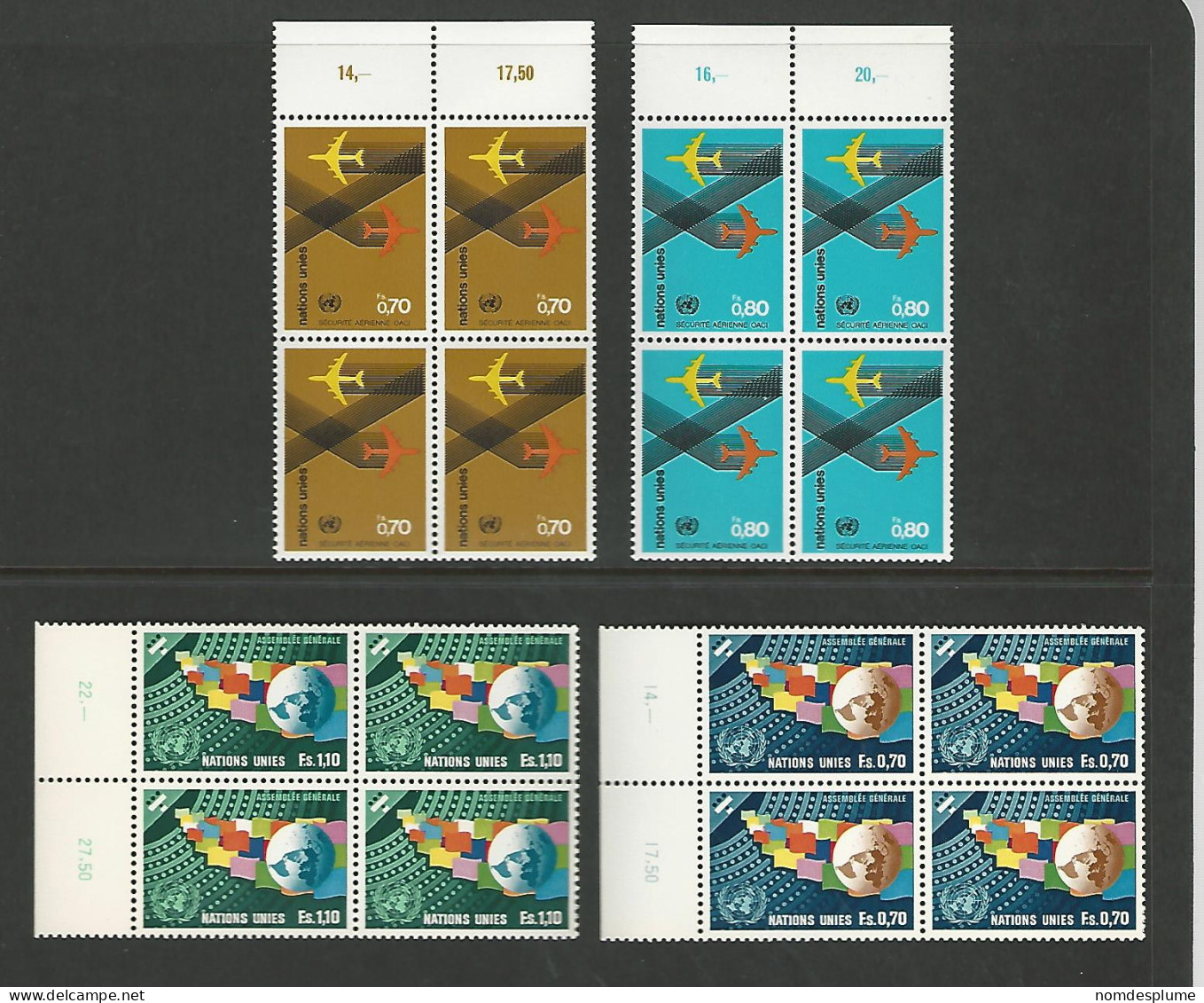 53911 ) Collection United Nations Block - Collections, Lots & Series