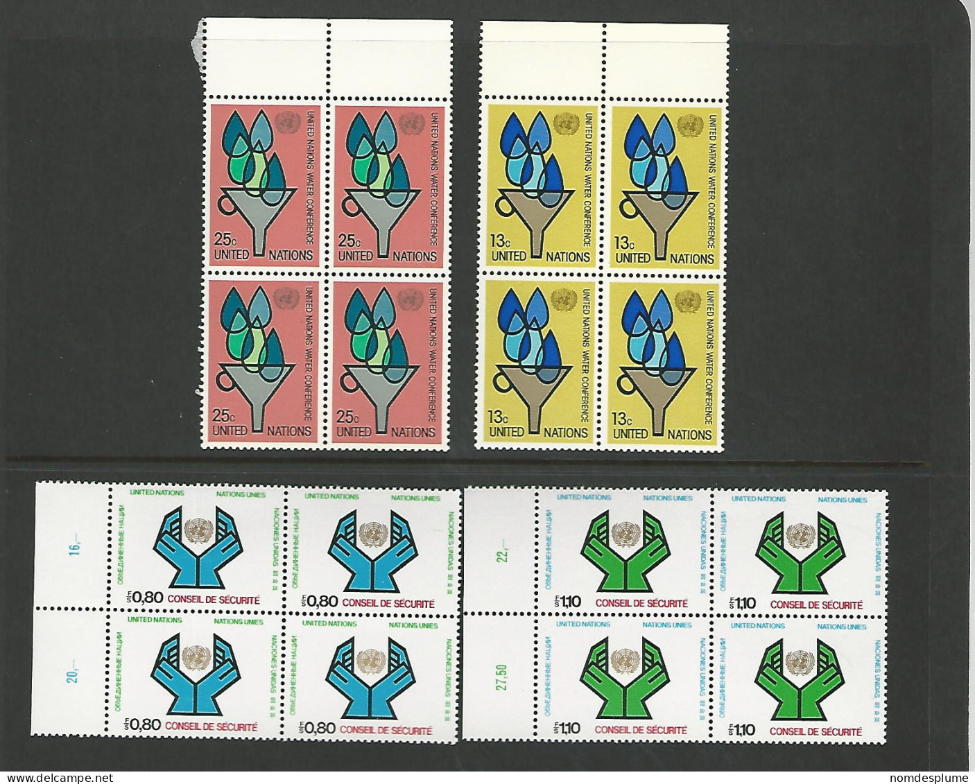 53916 ) Collection United Nations Block - Lots & Serien