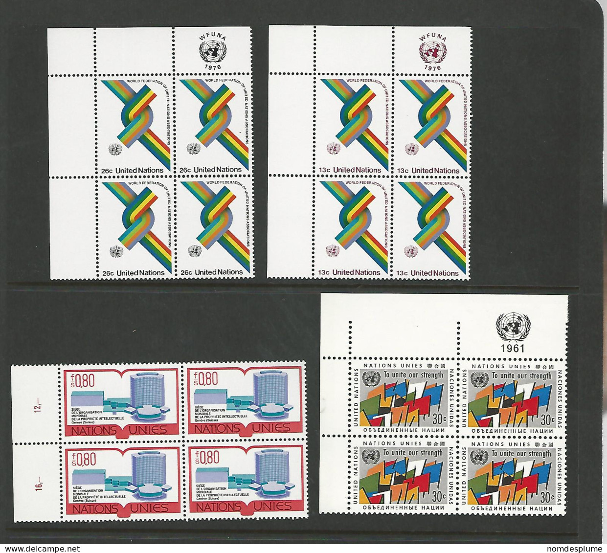 53930 ) Collection United Nations Block - Verzamelingen & Reeksen