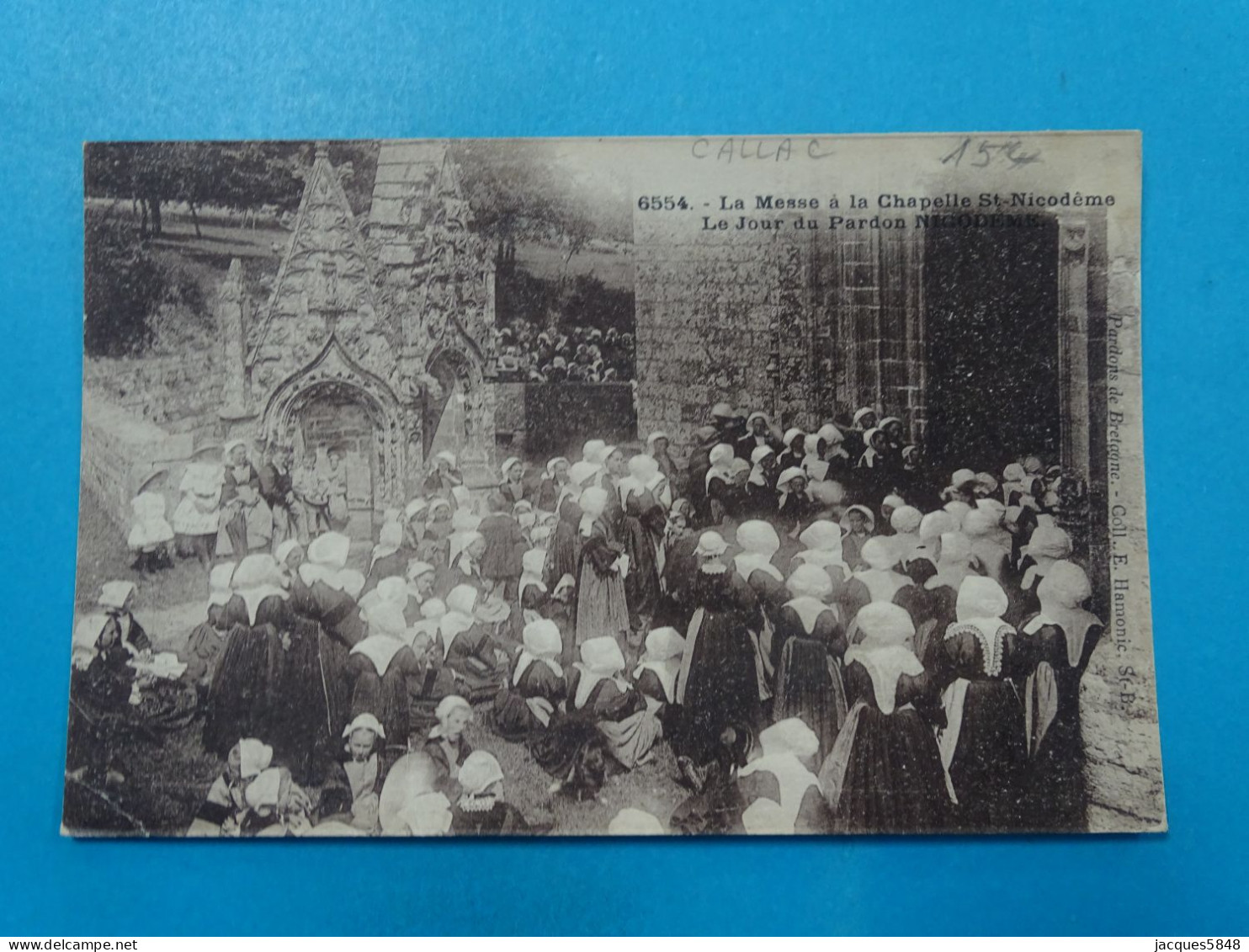 22) Callac - N°6554 - La Messe A La Chapelle St-nicodeme, Le Jour Du Pardon - Année:1900 - EDIT: Hamonic - Callac