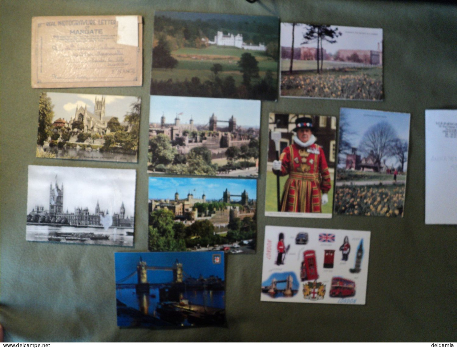 ANGLETERRE. LOT DE 10 CPA / CPSM ET CPM PLUS UNE ENVELOPPE DEPLIANTE. 1938 / 2000 - Collections & Lots