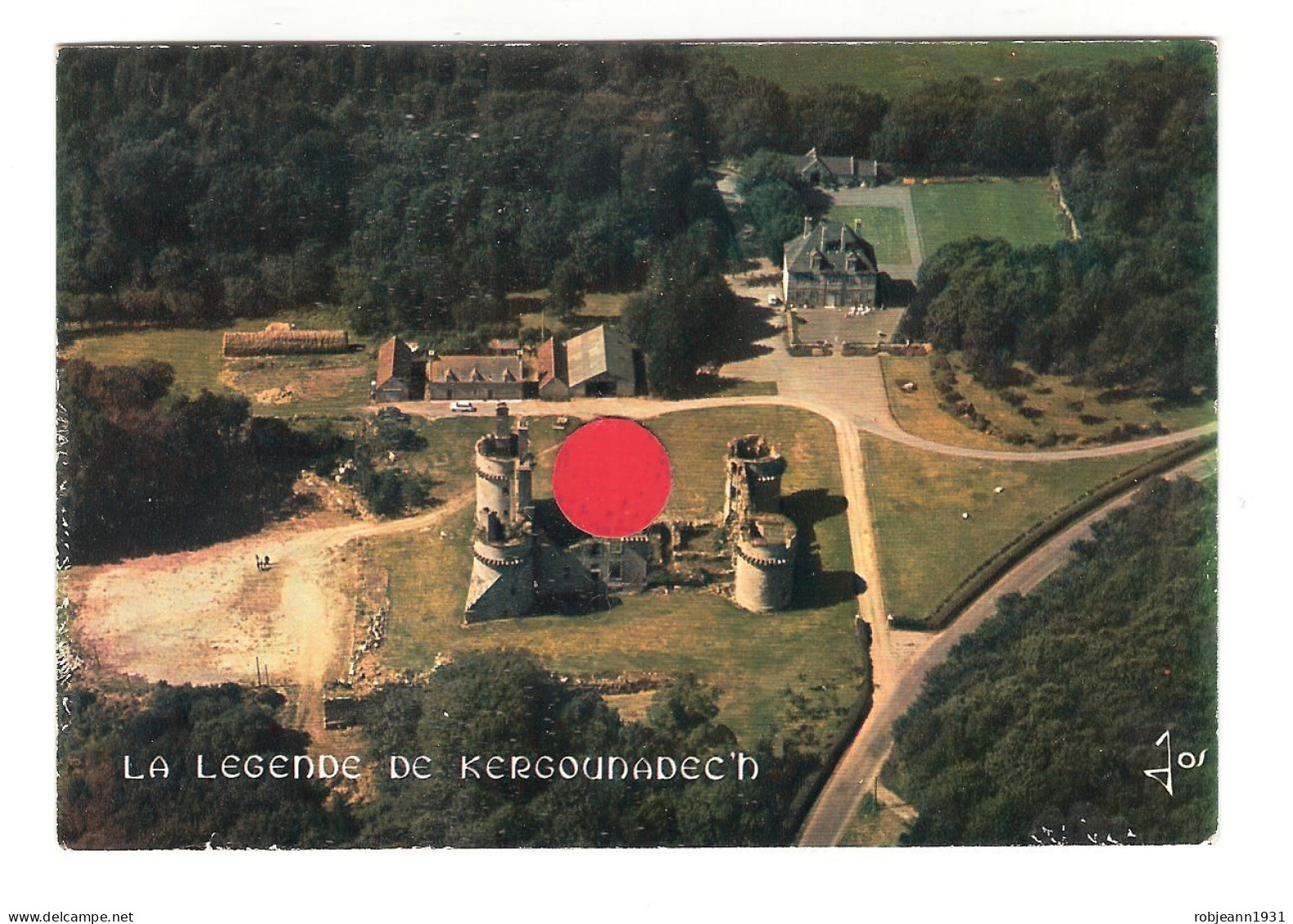 (29) Cleder - Saint Pol De Leon - L'ile De Batz ( La Legende De Kergounadec'h ) Vue Aerienne Du Chateau - Cléder