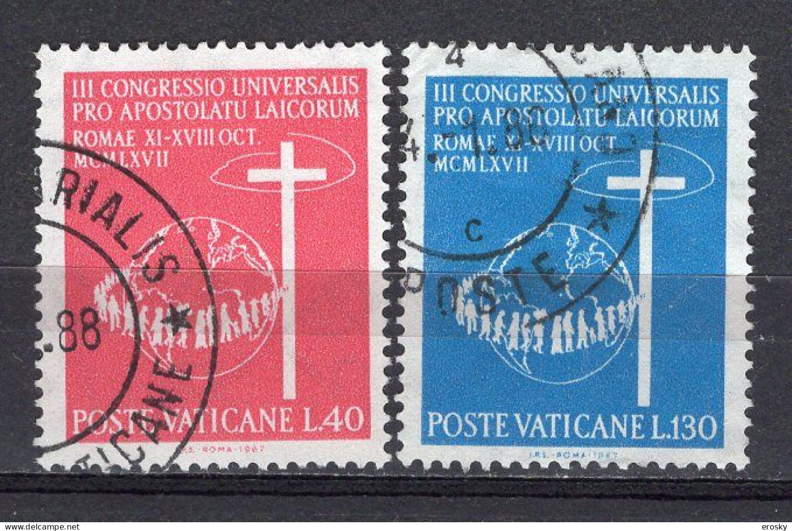 Z1742 - VATICANO SASSONE N°456/57 - VATICAN Yv N°471/72 - Used Stamps