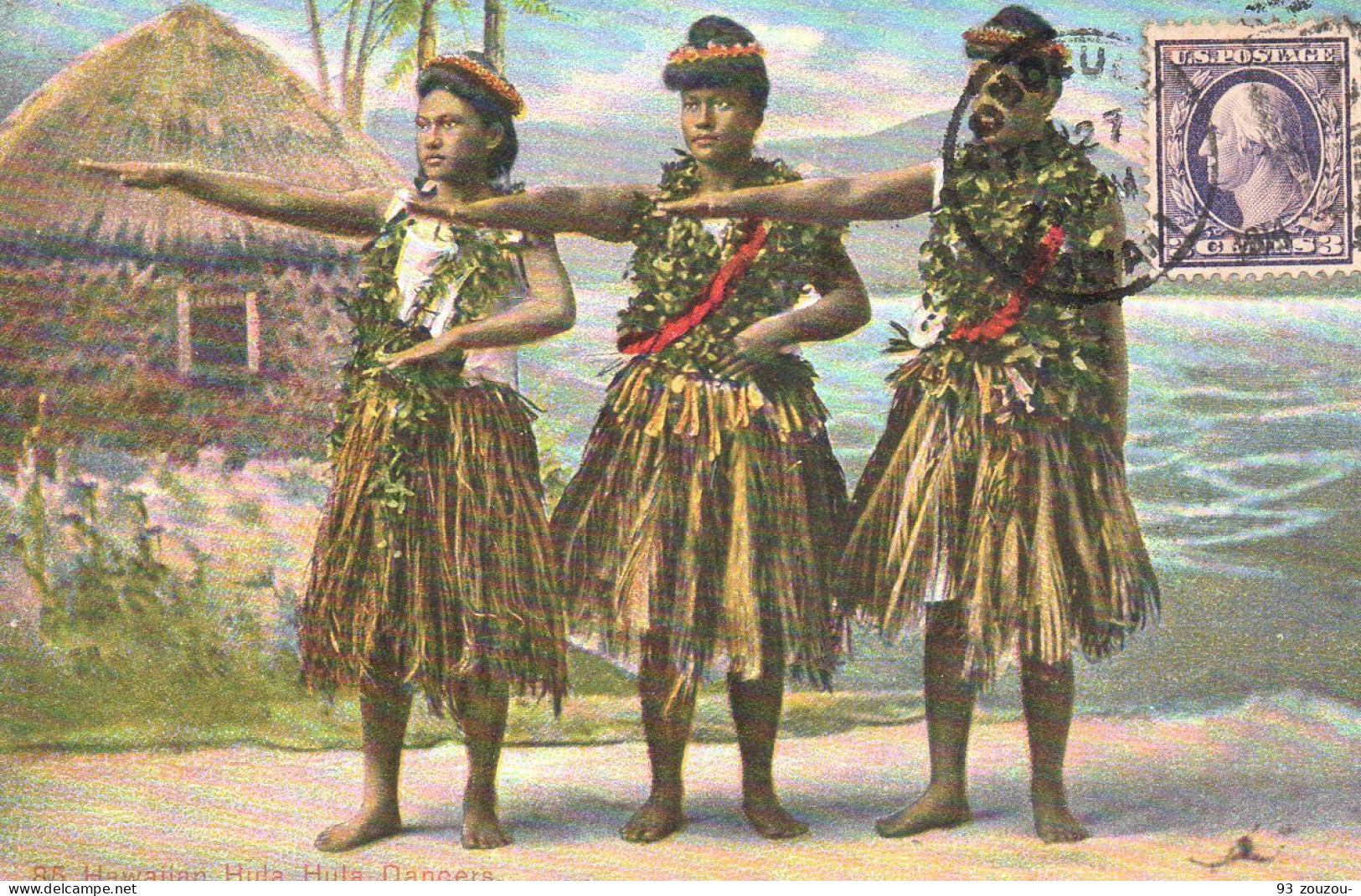 HAWAI - Hawaiian Hula Hula Dancers  .Carte  Vierge Et Rare. - Honolulu