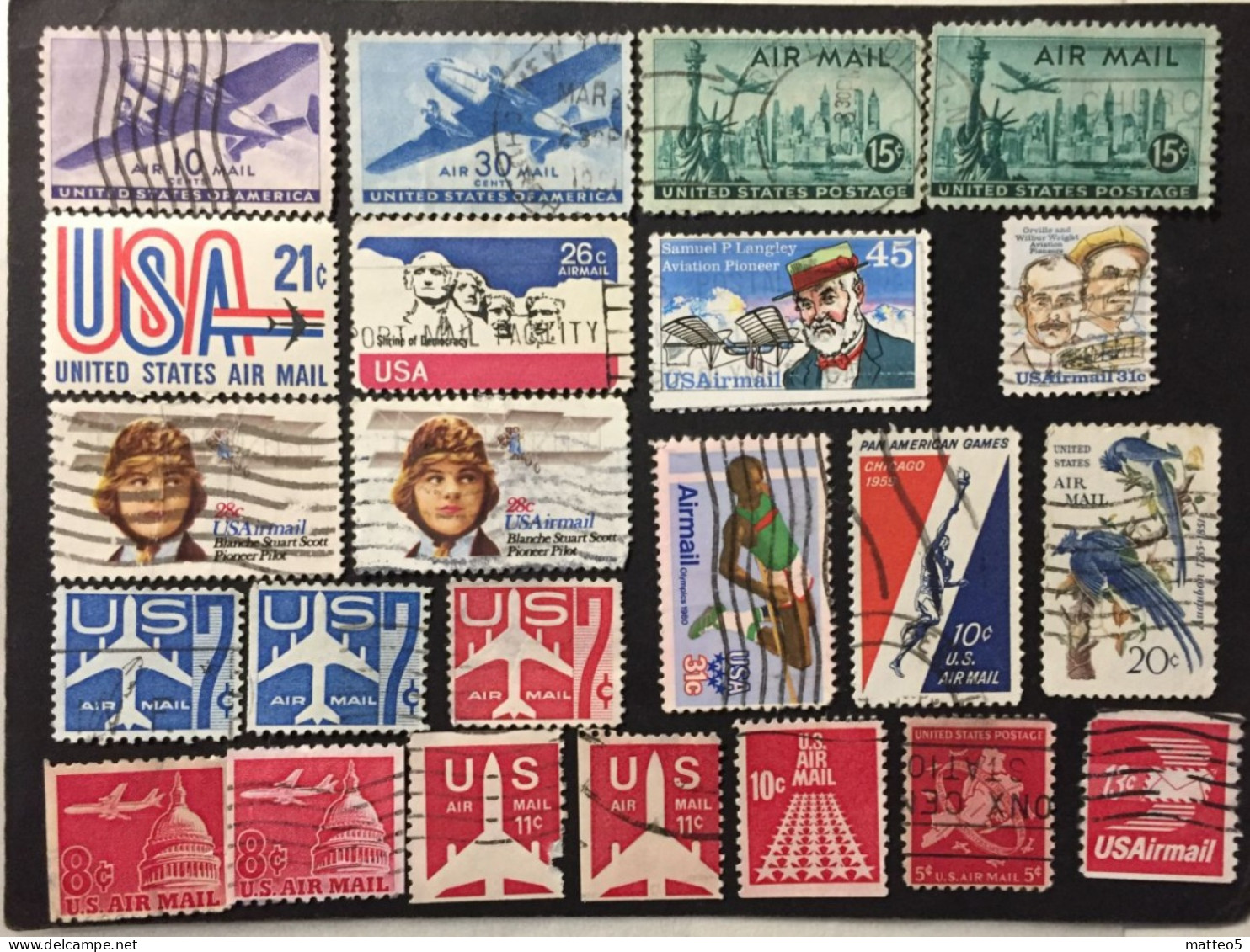 1941 / 74 United States - Airmail - 22  Stamps Used - Used Stamps