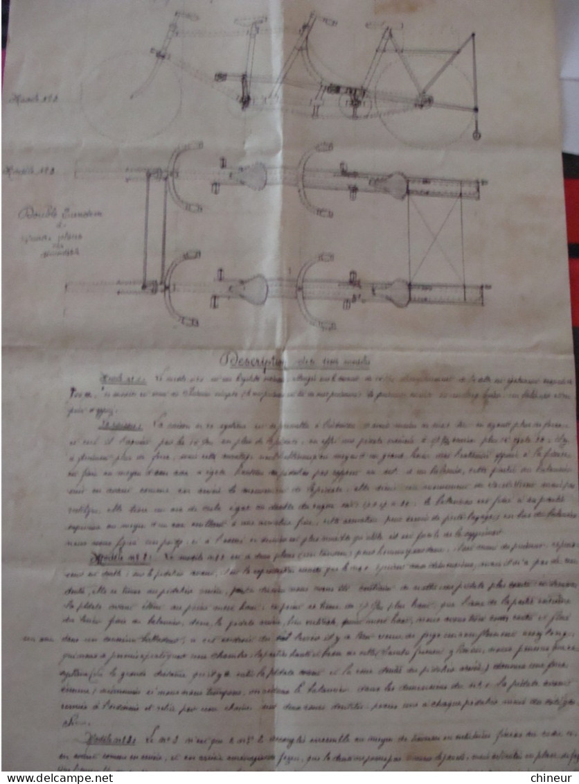 PLAN ET DESCRIPTIF BICYCLETTE TANDEM ET DOUBLE TANDEM PAS COURANT - Macchine