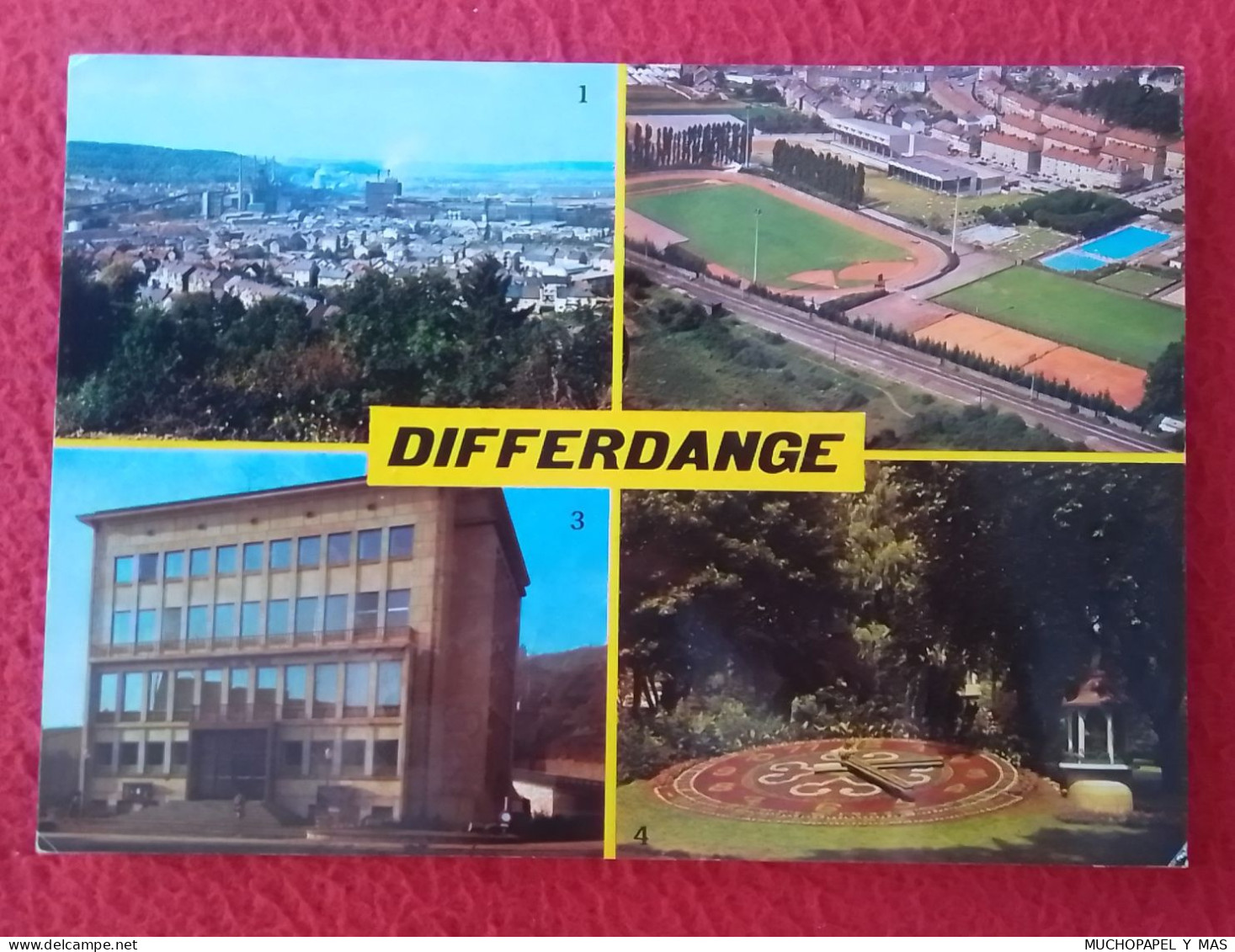 POSTAL POST CARD LUXEMBURGO LUXEMBOURG DIFFERDANGE VISTAS VUES VIEWS..POSTKARTE CARTE POSTALE CARTOLINA CENTRE SPORTIF.. - Differdange