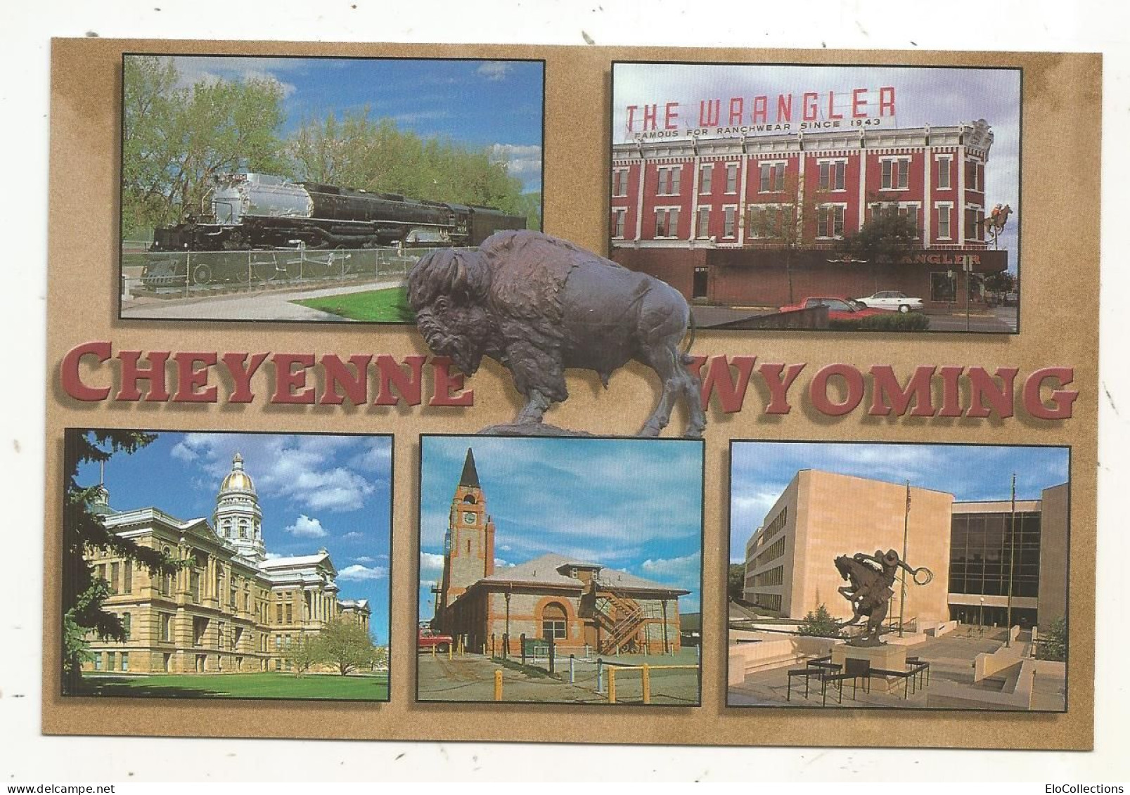 Cp, Etats Unis, WY, Wyoming, Cheyenne, The Magic City Of The Plains, Multivues, Vierge - Cheyenne