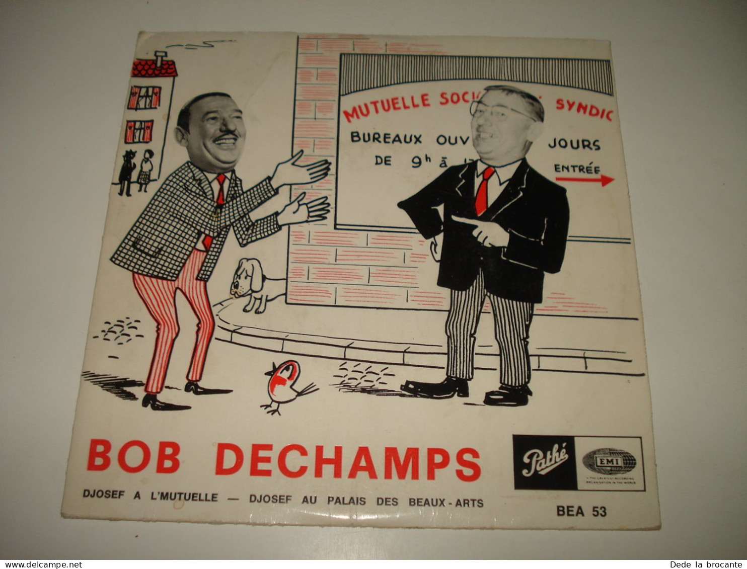 B11 /  Lot 6 X 45 Tours  EP - Bob Dechamps - Humoriste - Dialecte Wallon