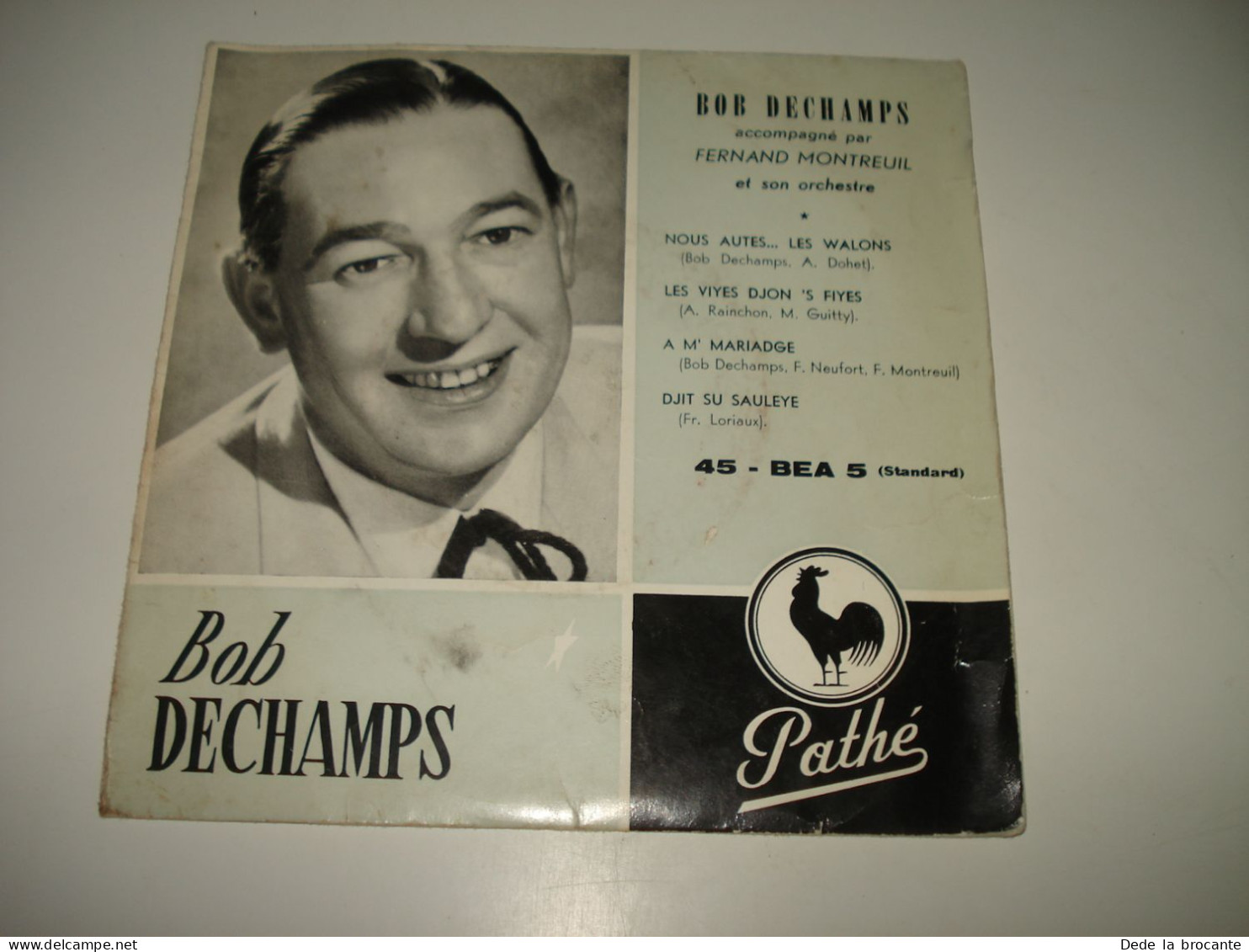 B11 /  Lot 6 X 45 Tours  EP - Bob Dechamps - Humoriste - Dialecte Wallon