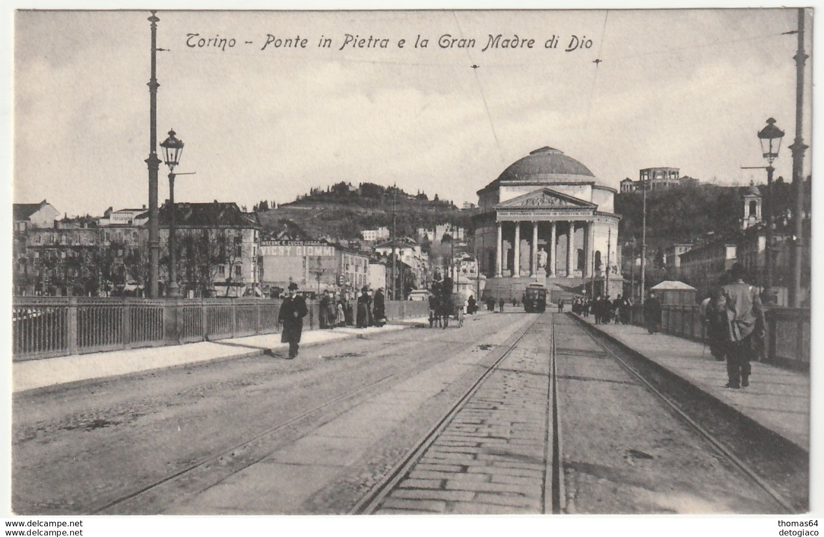 TORINO - PONTE IN PIETRA E LA GRAN MADRE DI DIO - TRAM -45569- - Ponti