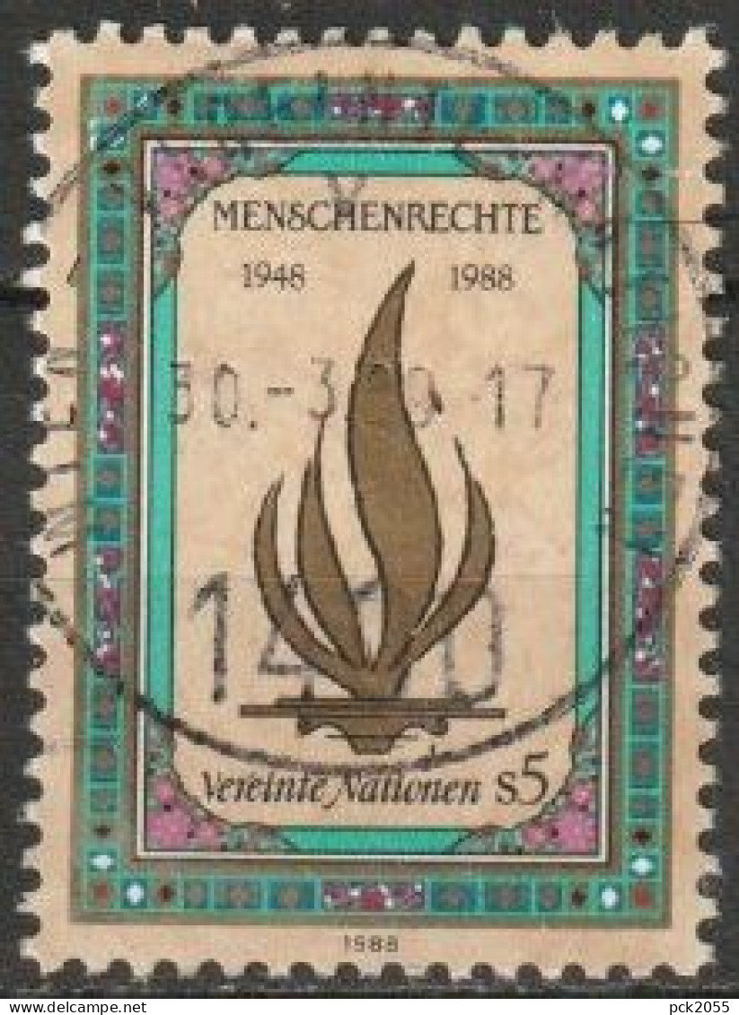 UNO Wien 1988 MiNr.87 Gest. 40.Jahrestag Erklärung Der Menschenrechte ( 2543) - Oblitérés