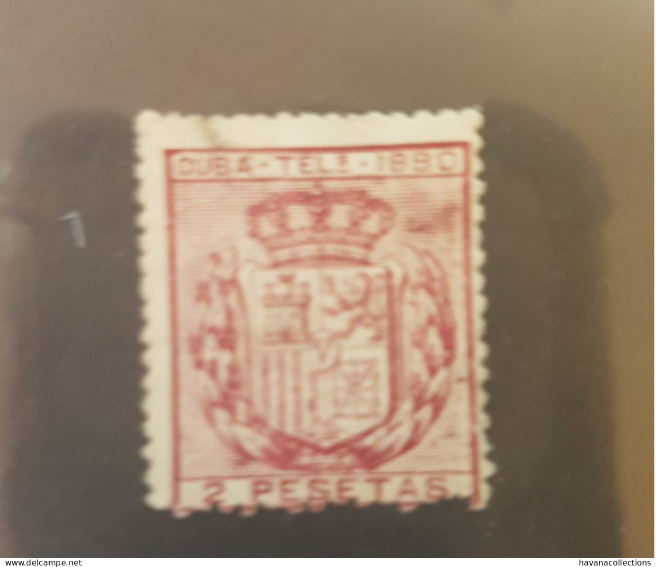 CUBA Télégraphe Telégrafos 2 Pesetas 1880 - Télégraphes