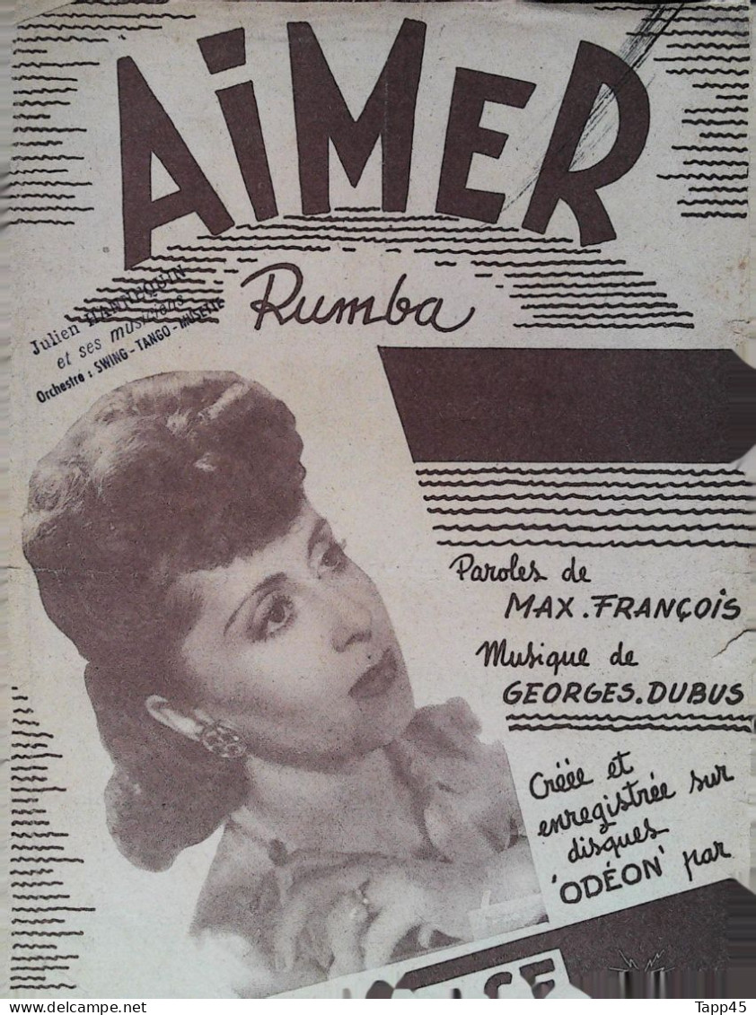 Aimer	> Chanteur >	Marie José	> Partition Musicale Ancienne > 	Réf:24/10/23 - Zang (solo)