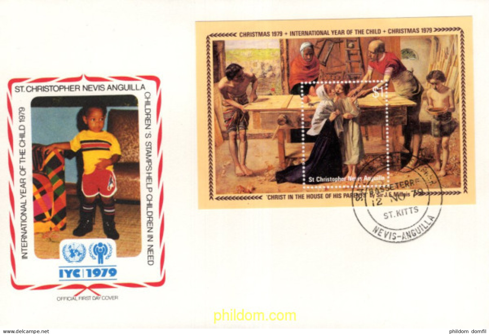 714930 MNH SAN CRISTOBAL-NEVIS-ANGUILLA 1979 AÑO INTENAIONAL DEL NIÑO - San Cristóbal Y Nieves - Anguilla (...-1980)