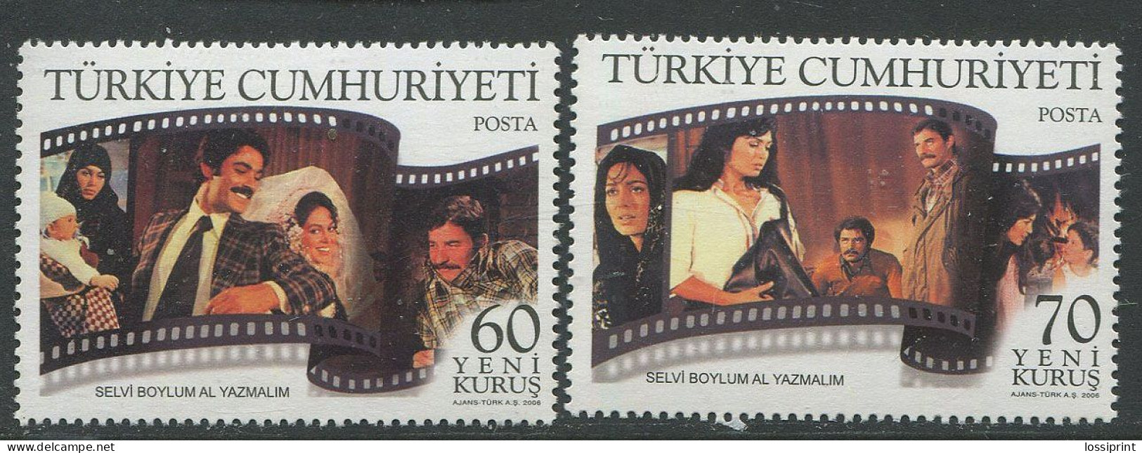 Turkey:Unused Stamps Turkish Movie, 2006, MNH - Ungebraucht