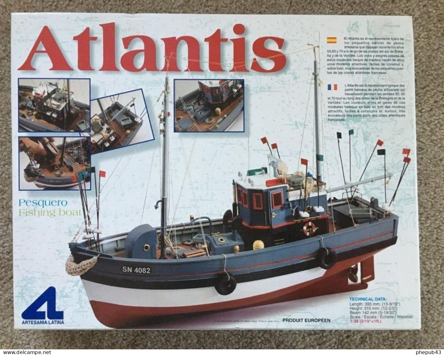 Fishing Boat Atlantis - Bâteau De Pêche - Artesania Latina (1/38) (Réf : 20115) - Schiffe