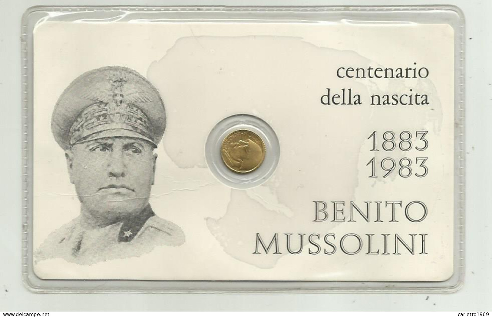 BENITO MUSSOLINI MEDAGLIETTA CENTENARIO DELLA NASCITA - Italie