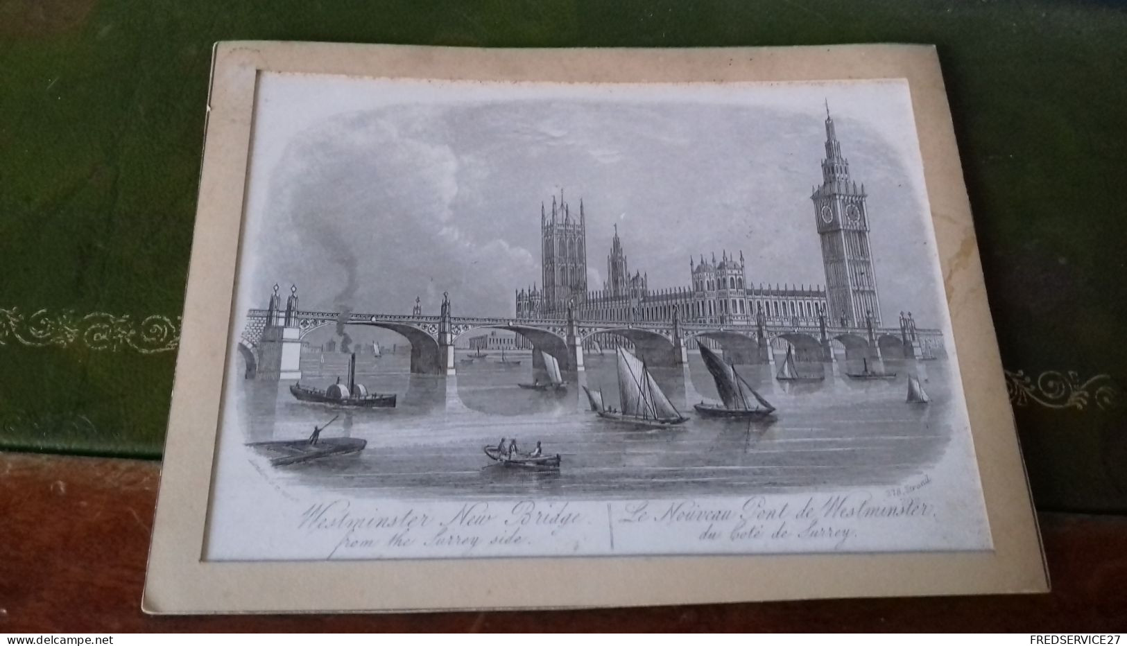 178 / Carte Porcelaine Le Nouveau Pont De Westminster Du Cote De Surrey - Porzellan