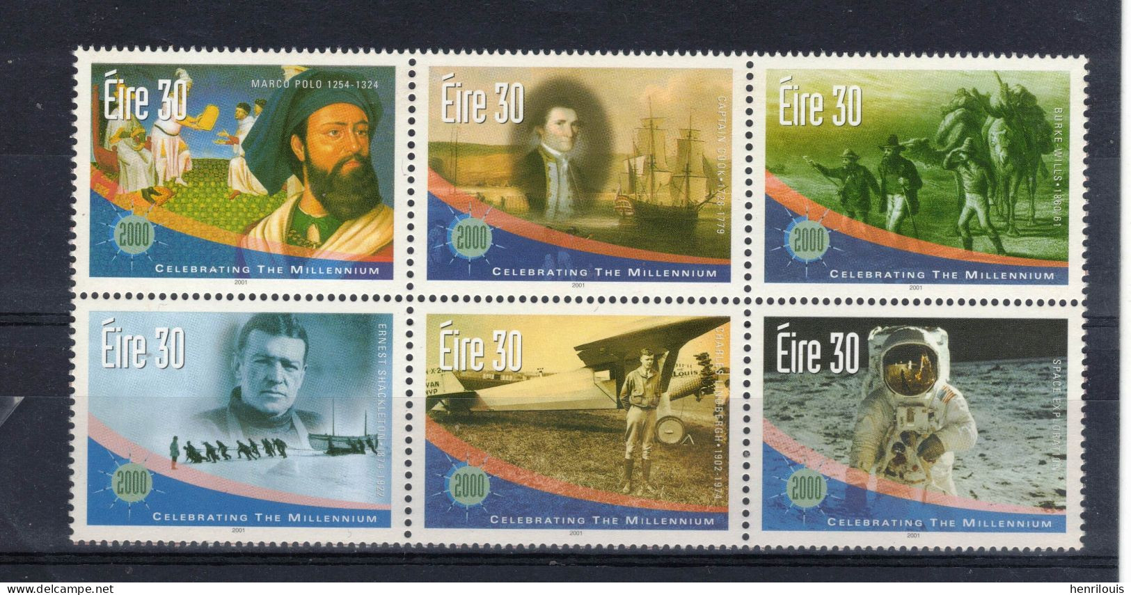 IRLANDE   Timbres Neufs ** De 200  ( Ref 17 A) Célèbration Du Millénaire - Oblitérés